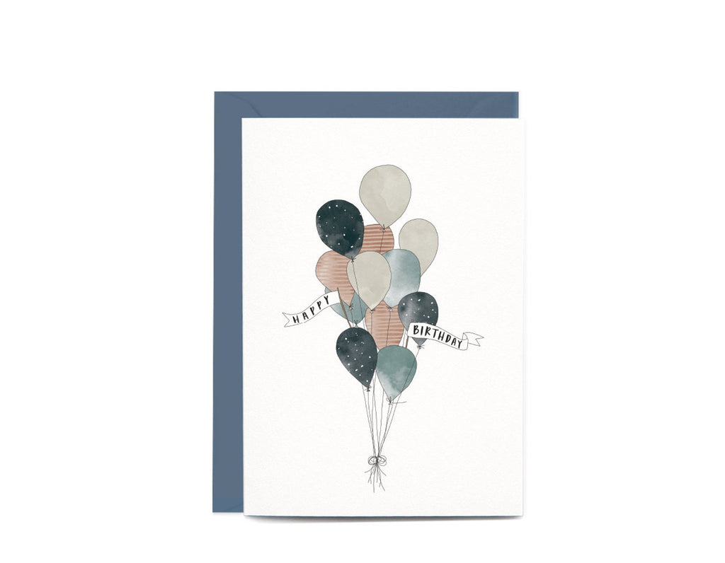 Birthday Balloons Greeting Card by In The Daylight - Ivy & Wood