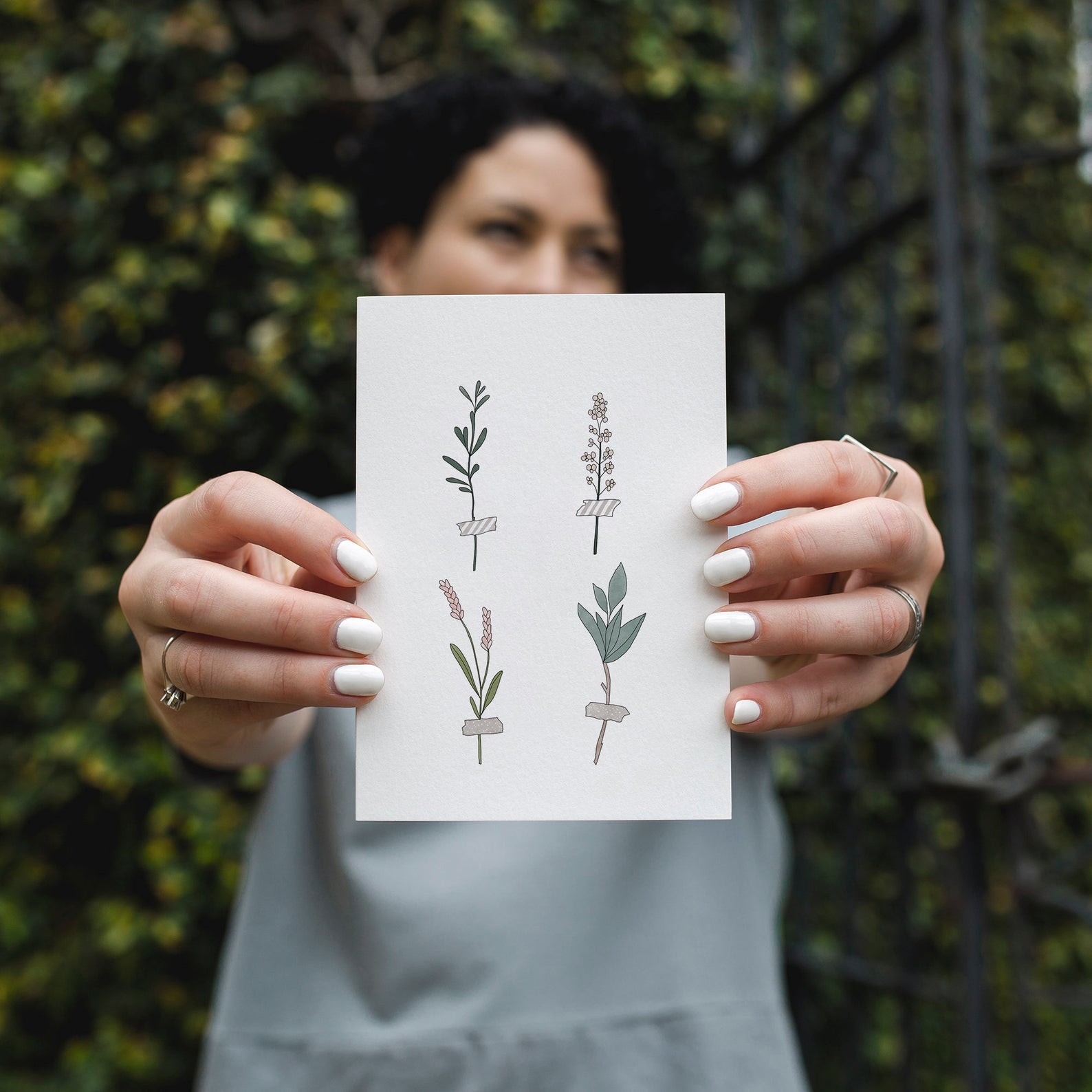 Botanical Stems Greeting Card by In The Daylight - Ivy & Wood