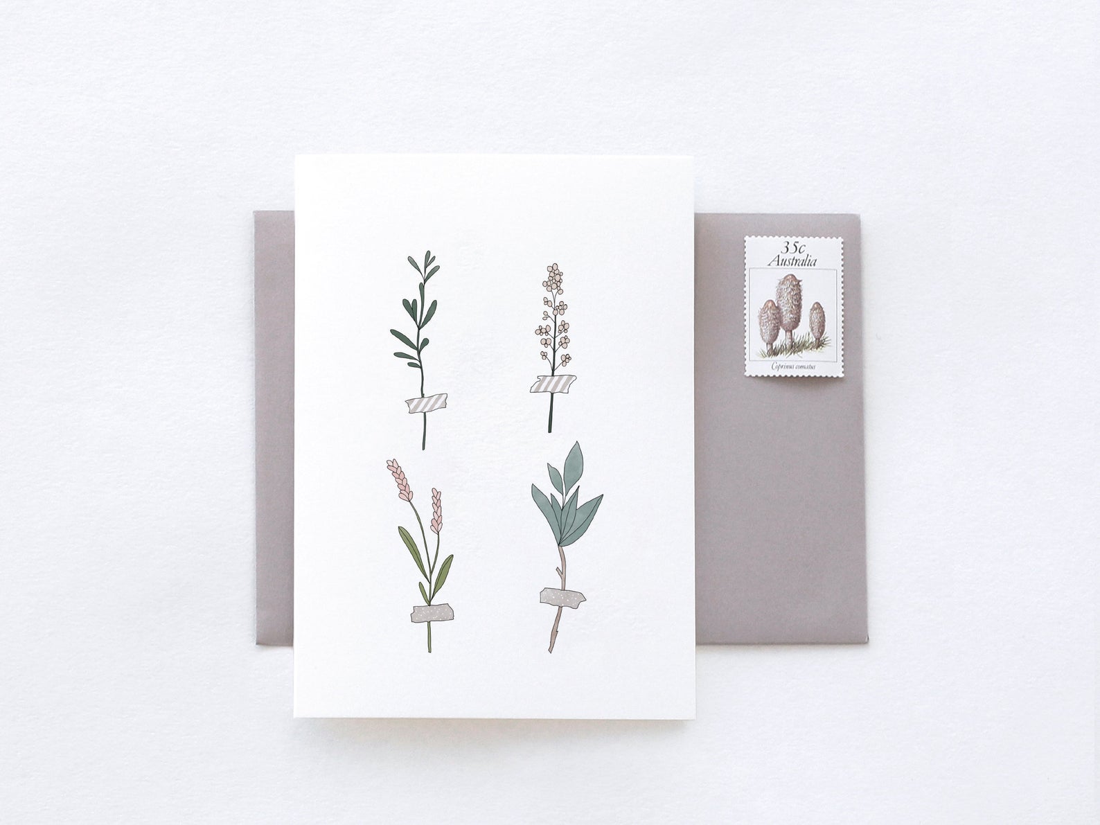Botanical Stems Greeting Card by In The Daylight - Ivy & Wood