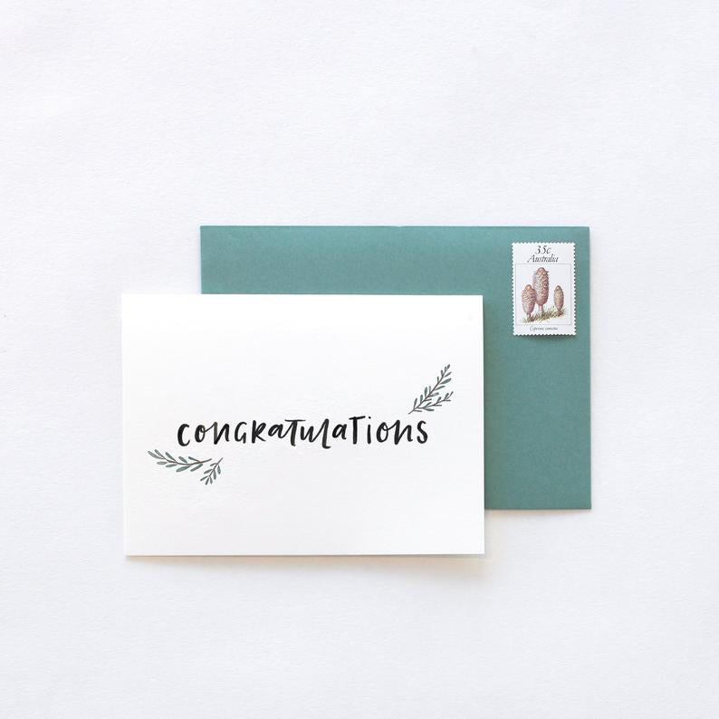 Congratulations Greeting Card by In The Daylight - Ivy & Wood