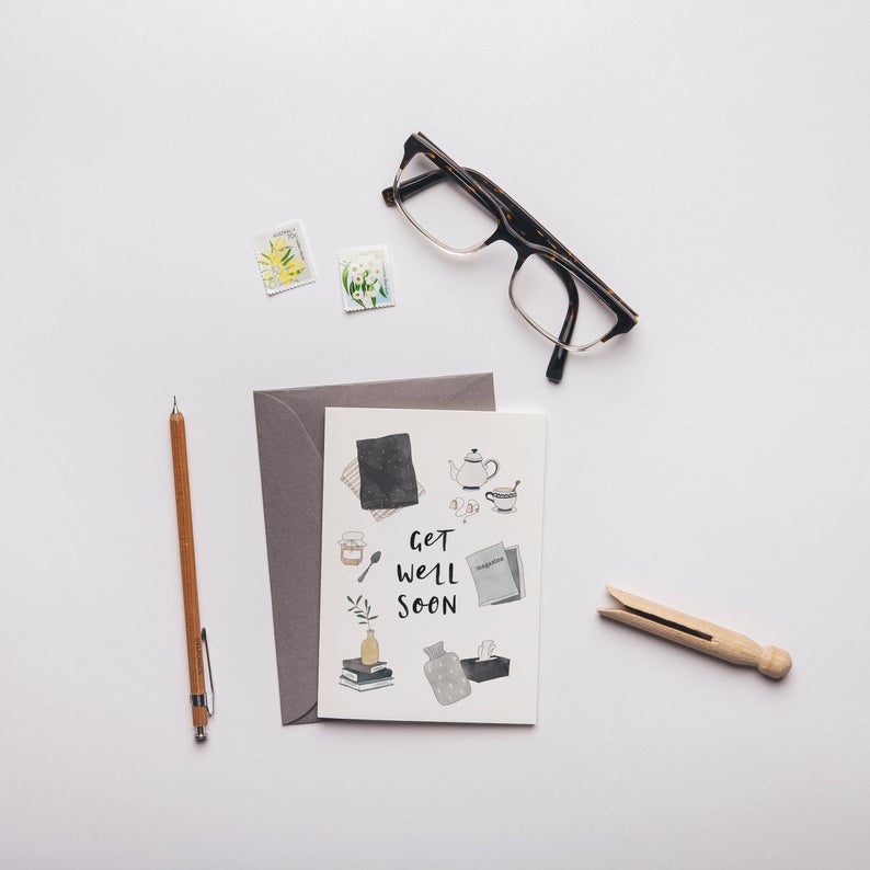 Get Well Soon Greeting Card by In The Daylight - Ivy & Wood