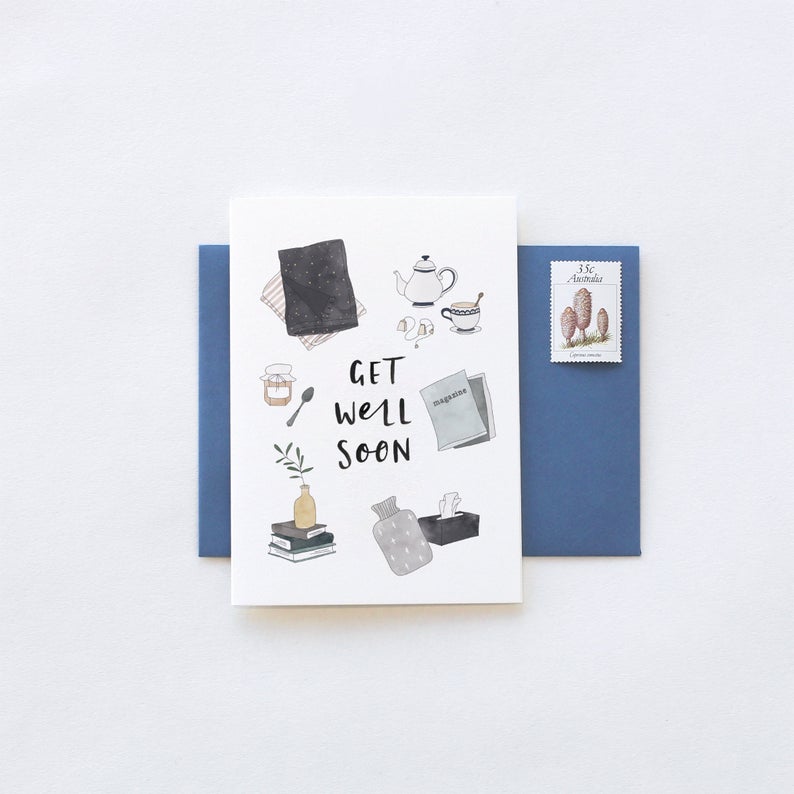 Get Well Soon Greeting Card by In The Daylight - Ivy & Wood