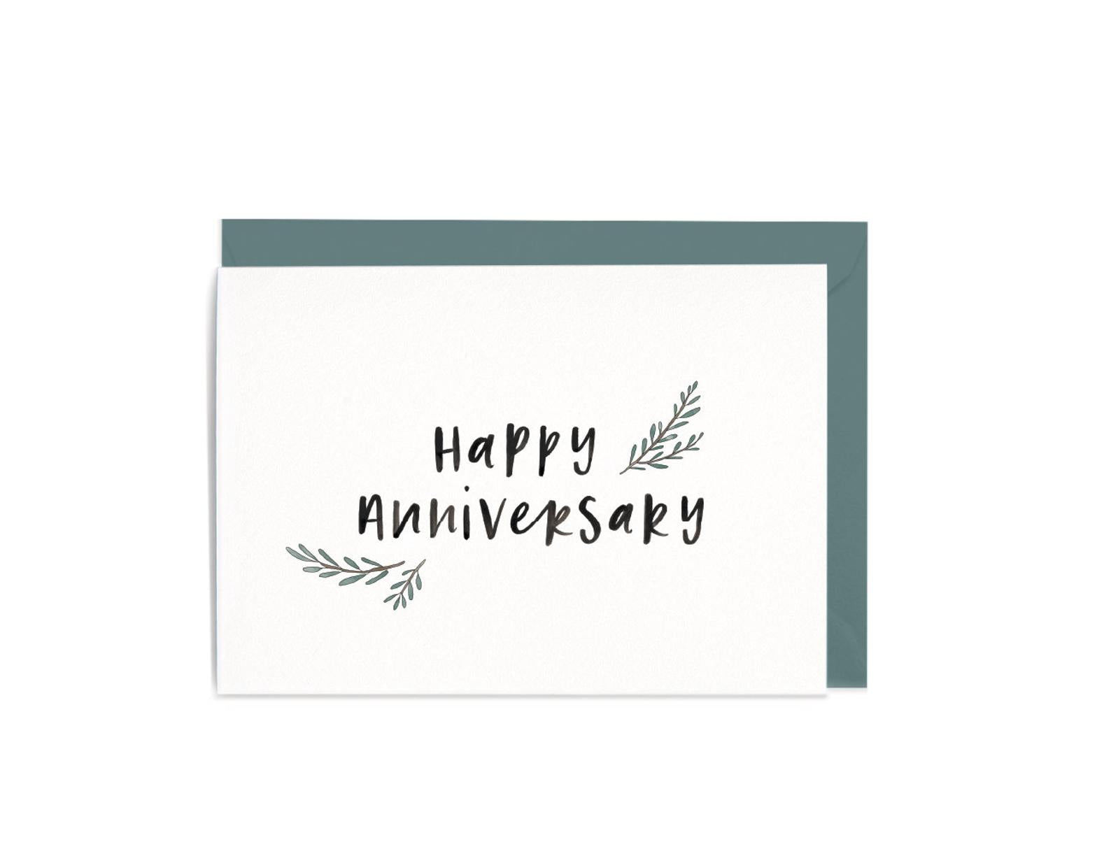 Happy Anniversary Greeting Card by In The Daylight - Ivy & Wood