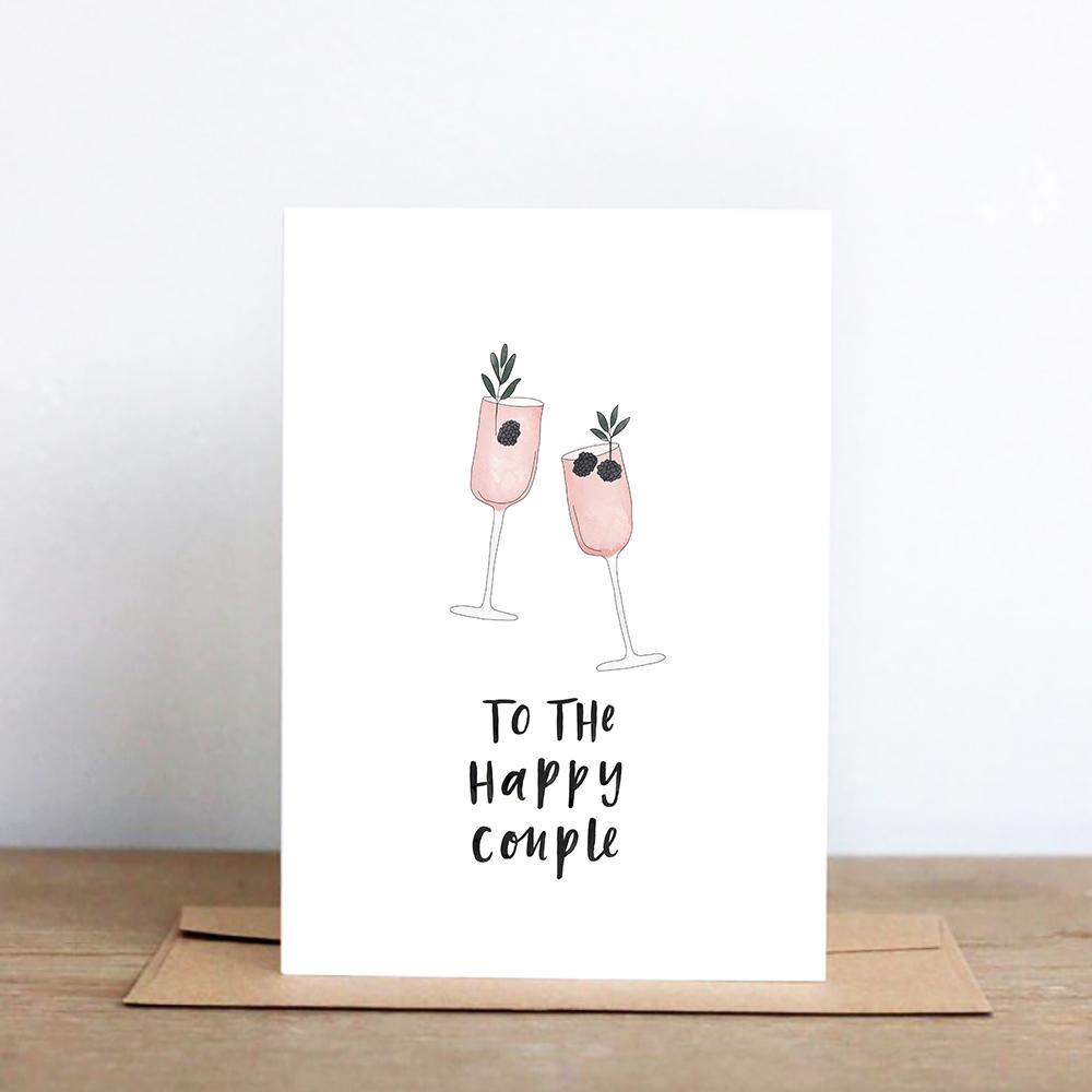 Happy Couple Greeting Card by In The Daylight - Ivy & Wood
