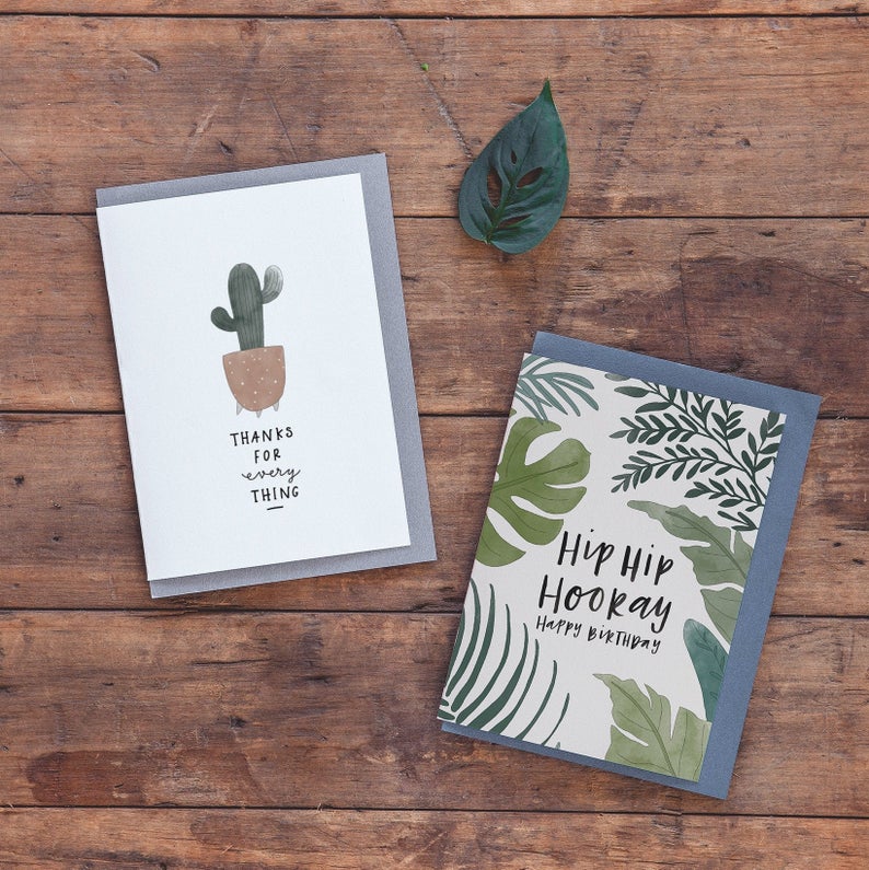 Birthday Botanical Ferns Greeting Card by In The Daylight - Ivy & Wood