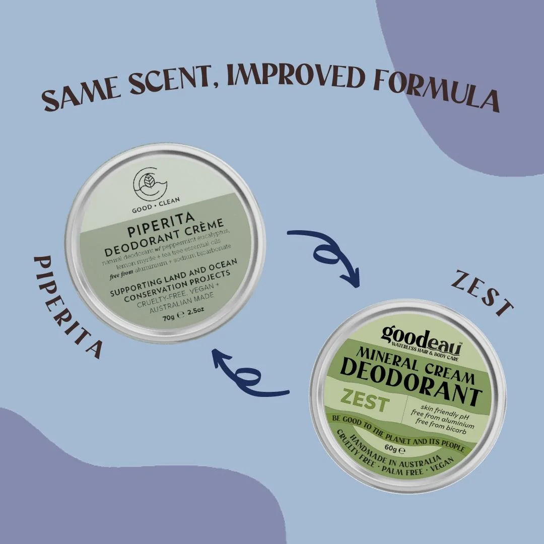 Zest Natural Deoderant Crème by Goodeau - Ivy & Wood