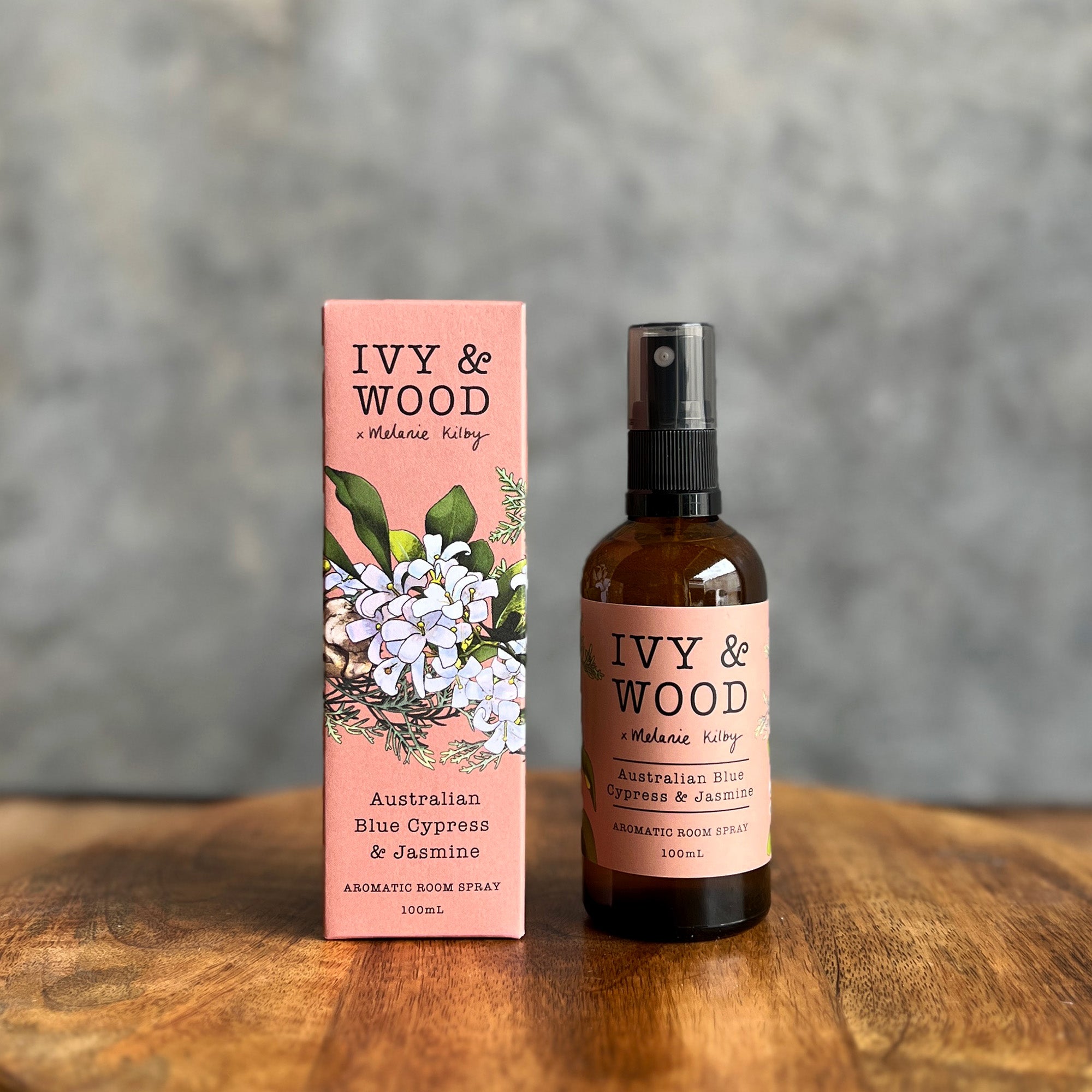 Australiana: Australian Blue Cypress & Jasmine Room Spray - Ivy & Wood