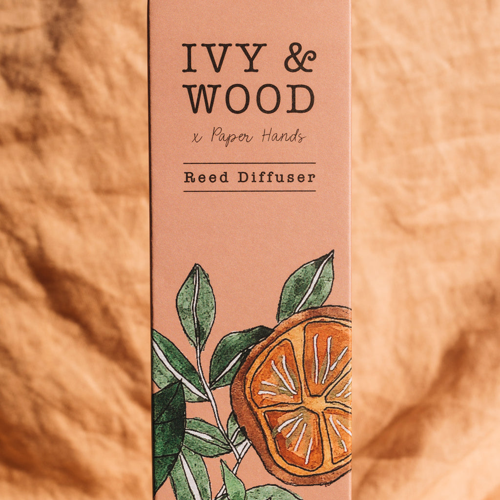 Botanical: Orange & Cedarleaf Reed Diffuser - Ivy & Wood - Australian Made