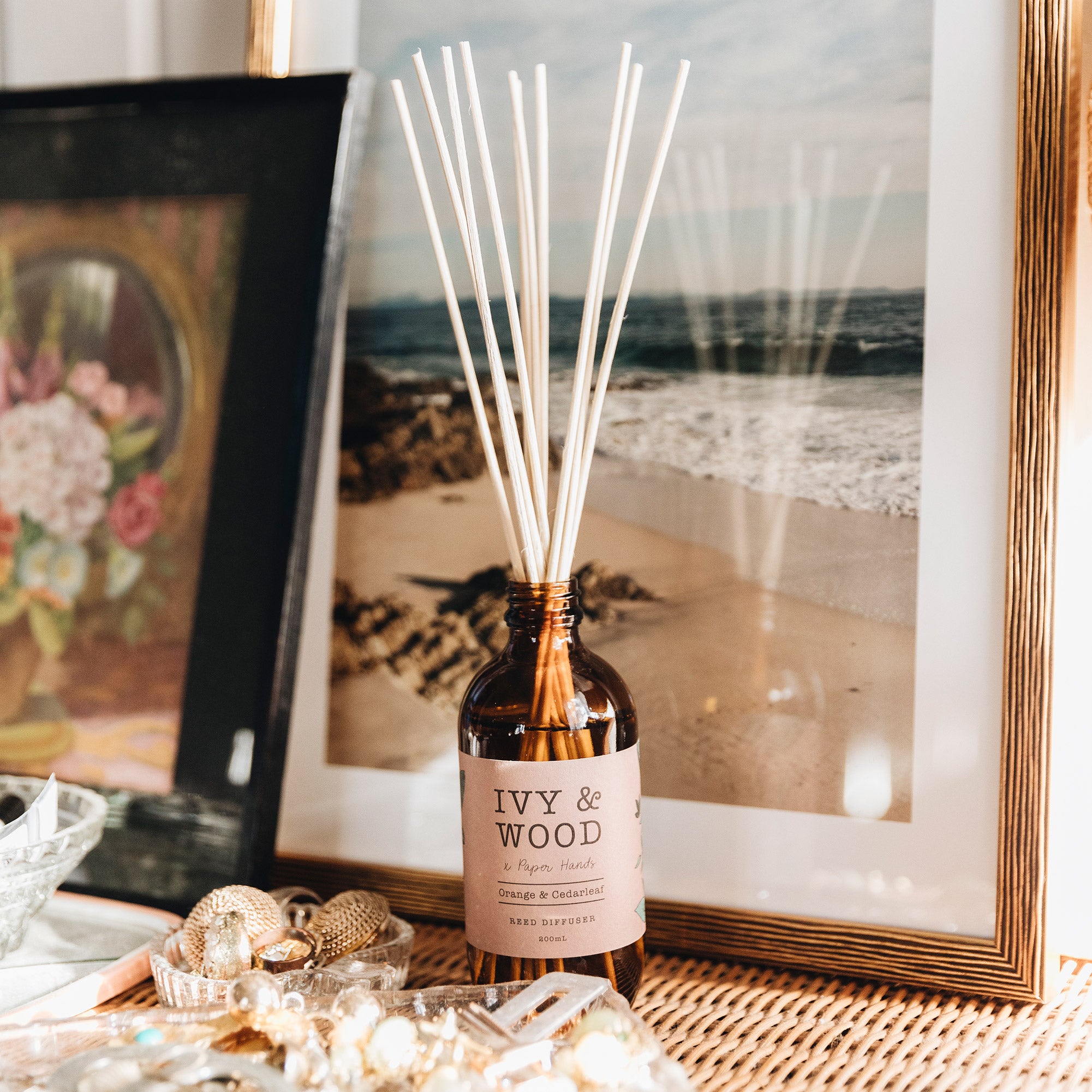 Botanical: Orange & Cedarleaf Reed Diffuser - Ivy & Wood - Australian Made