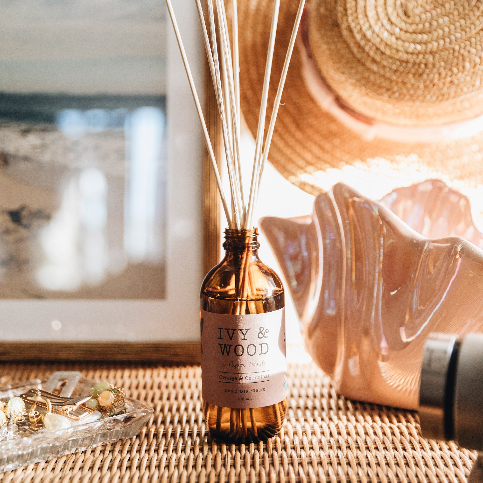 Botanical: Orange & Cedarleaf Reed Diffuser - Ivy & Wood - Australian Made