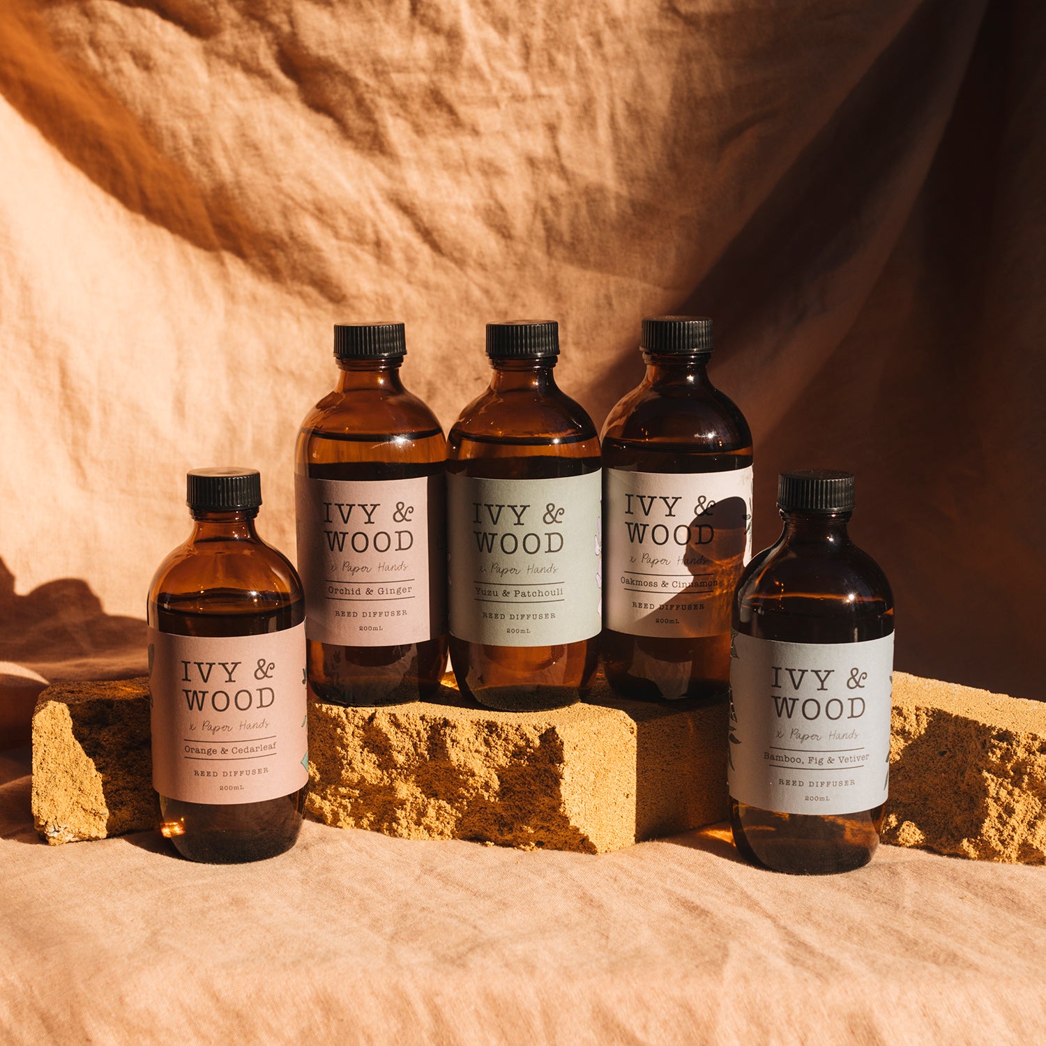 Botanical: Orchid & Ginger Reed Diffuser - Ivy & Wood - Australian Made