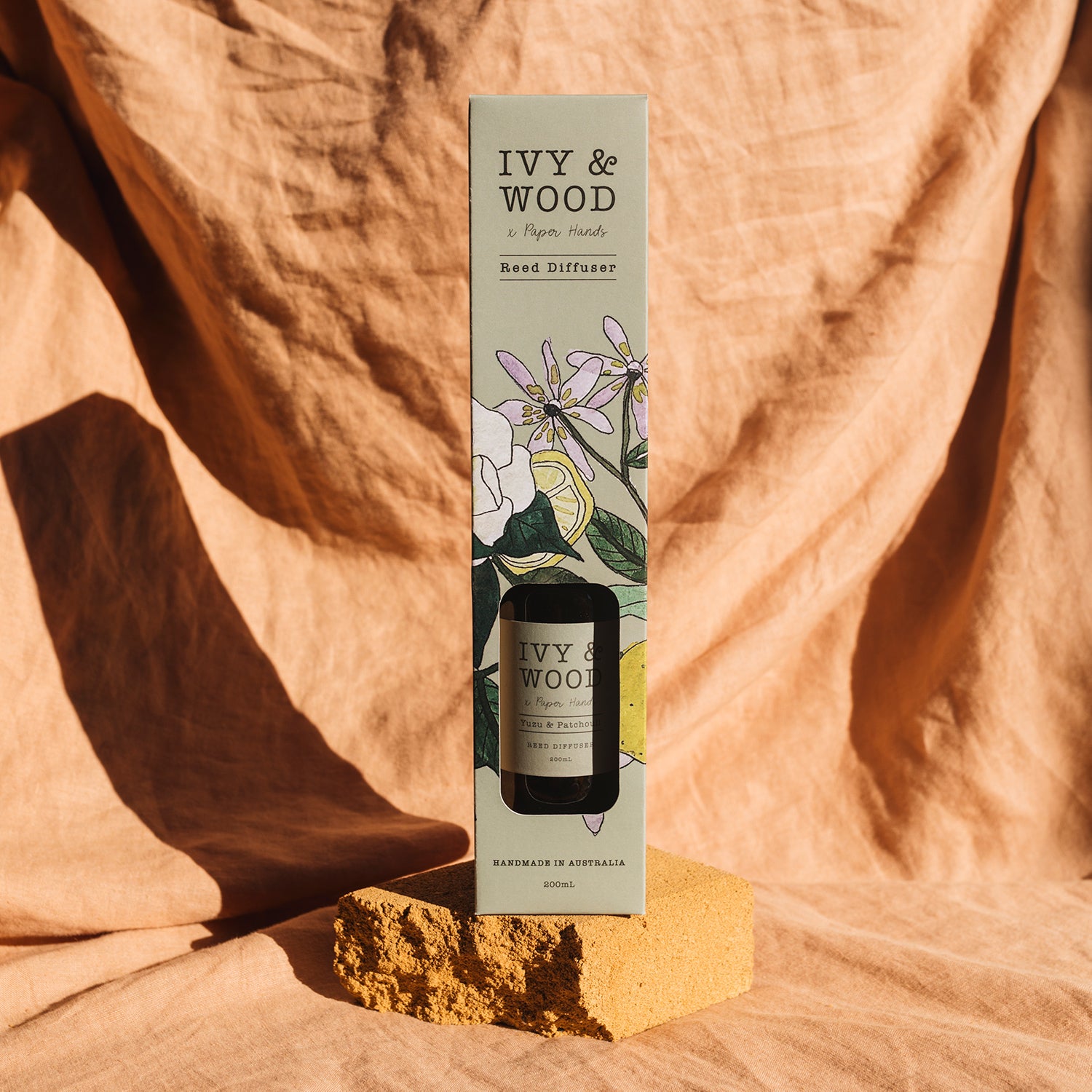 Botanical: Yuzu & Patchouli Reed Diffuser - Ivy & Wood - Australian Made