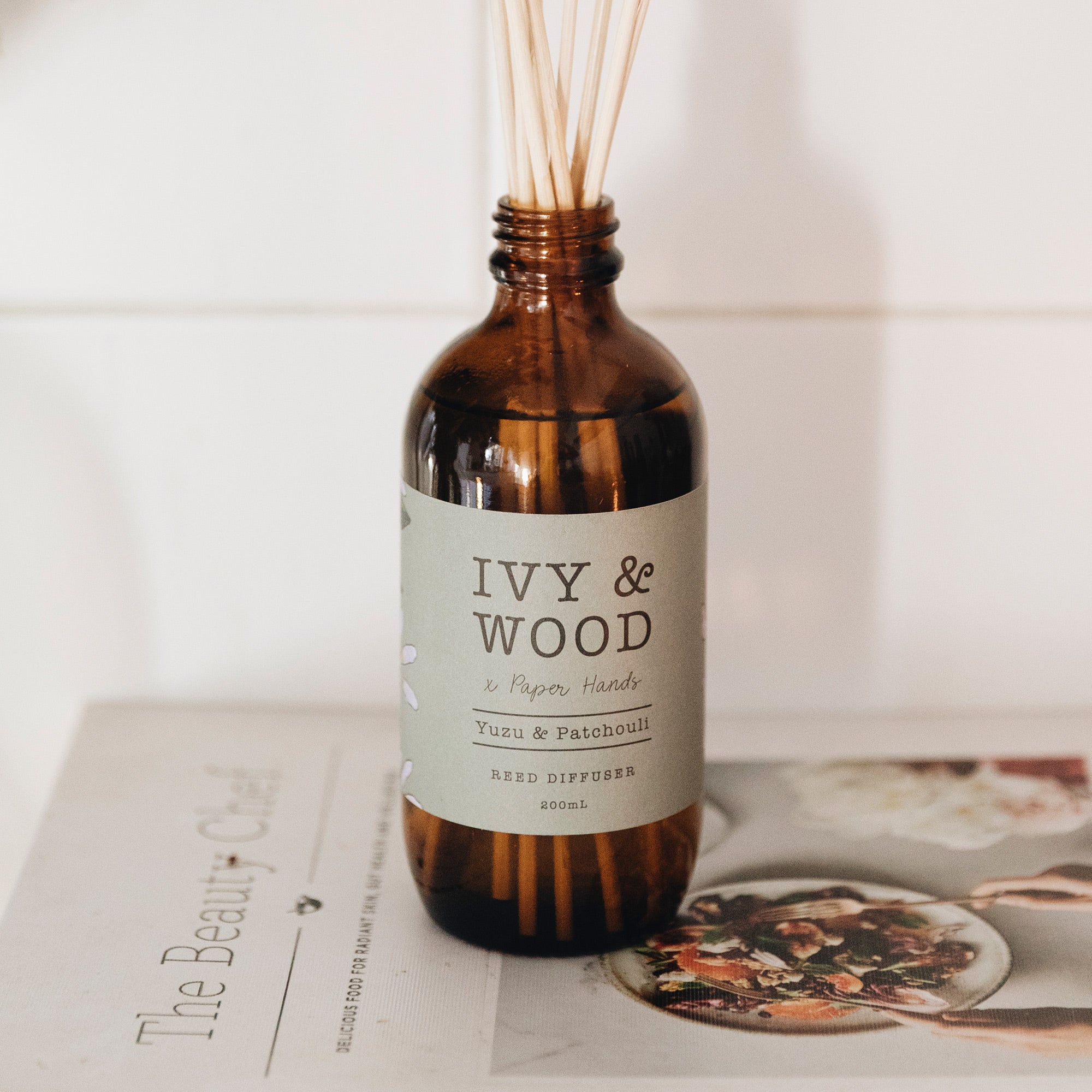 Botanical: Yuzu & Patchouli Reed Diffuser - Ivy & Wood