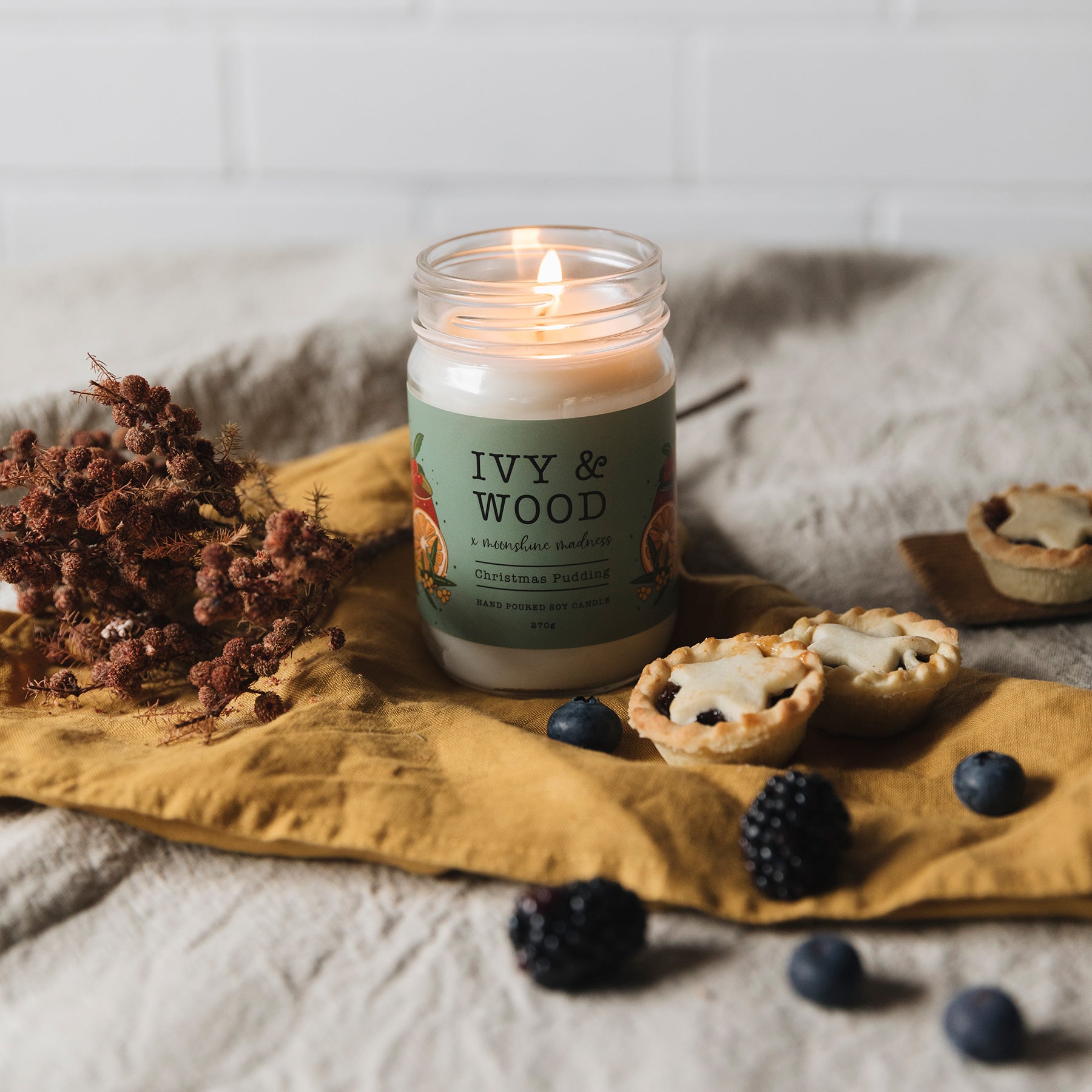 Christmas Pudding Limited Edition Candle - Ivy & Wood