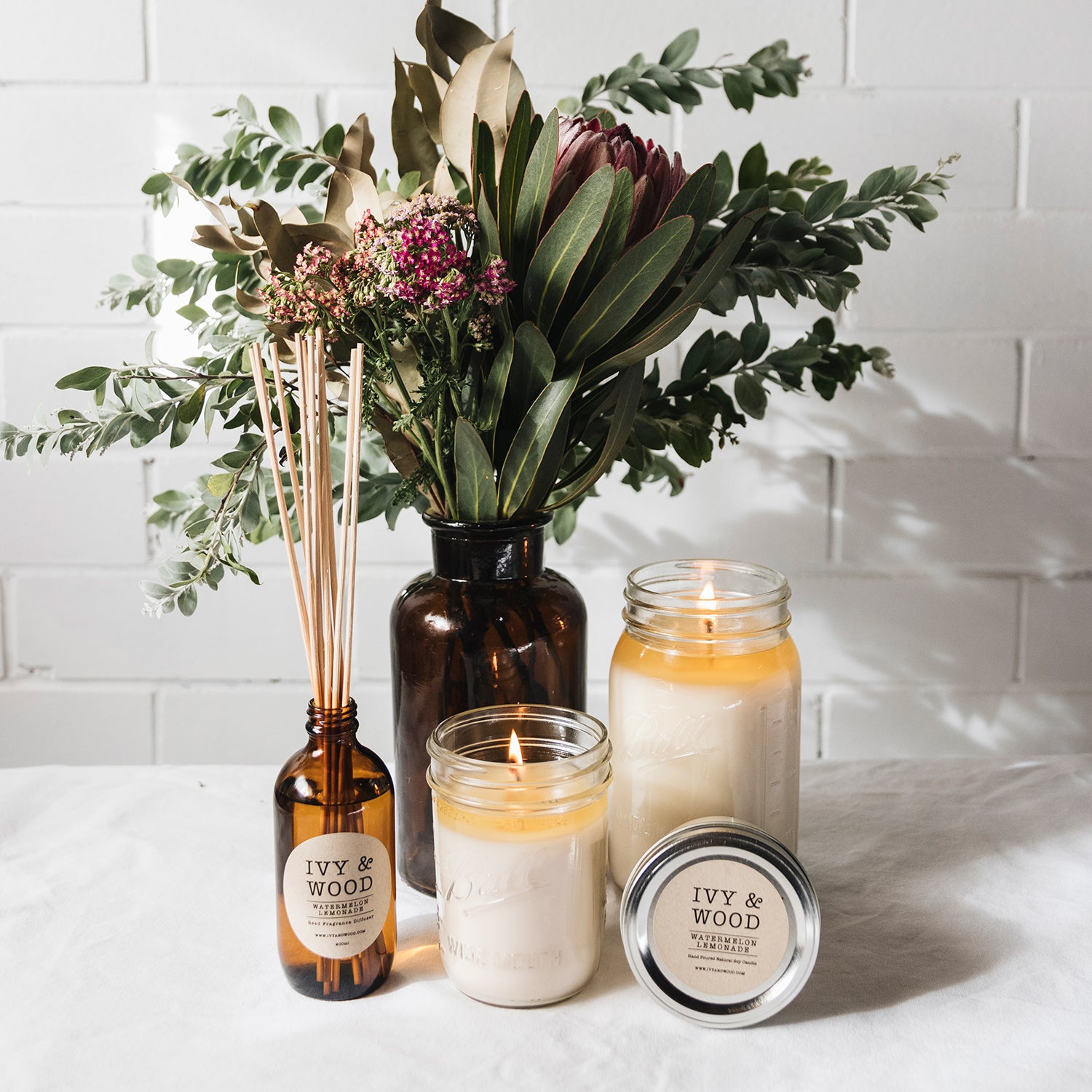 Mint Mojito Reed Diffuser - Ivy & Wood - Australian Made