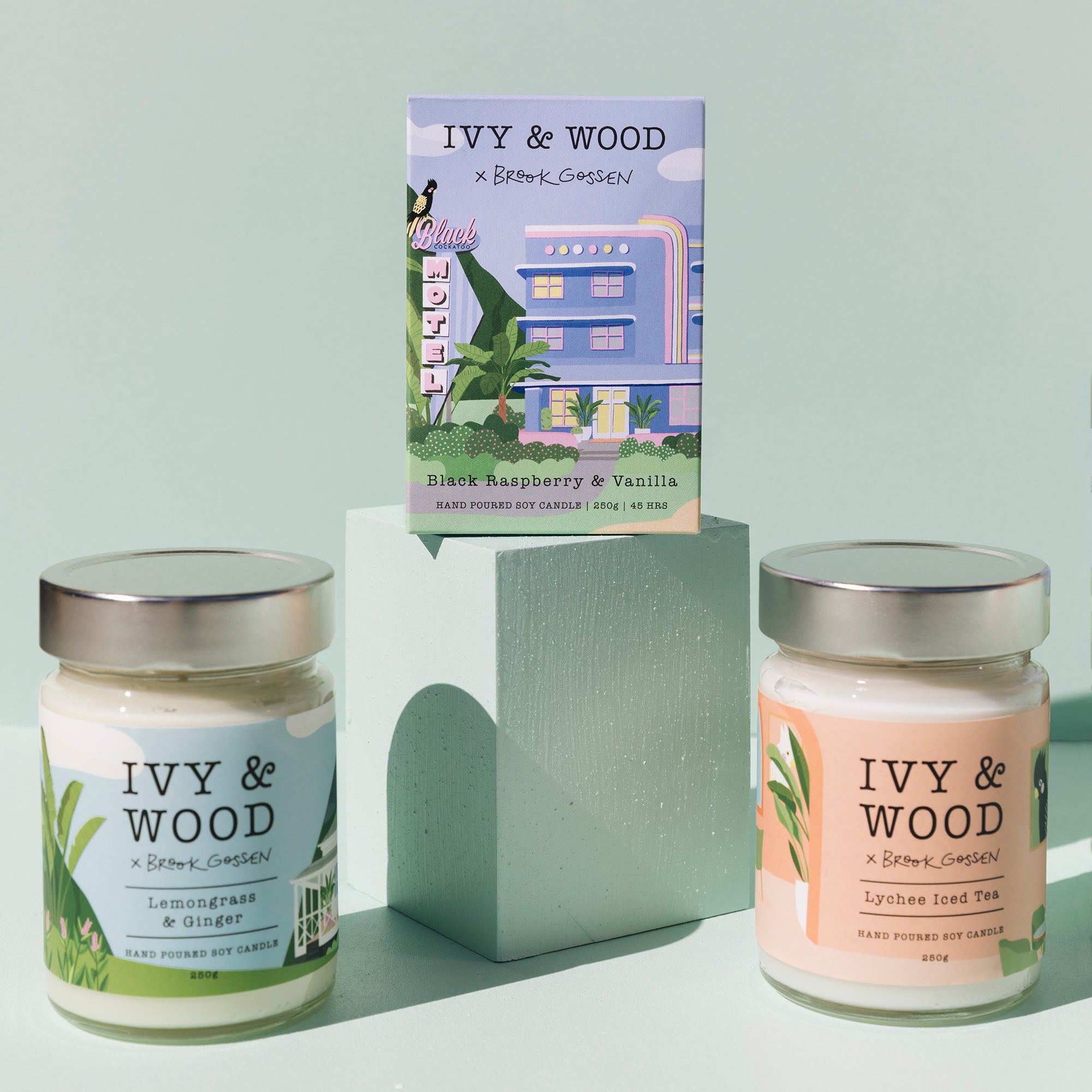 Paradiso: Lychee Iced Tea Scented Candle - Ivy & Wood