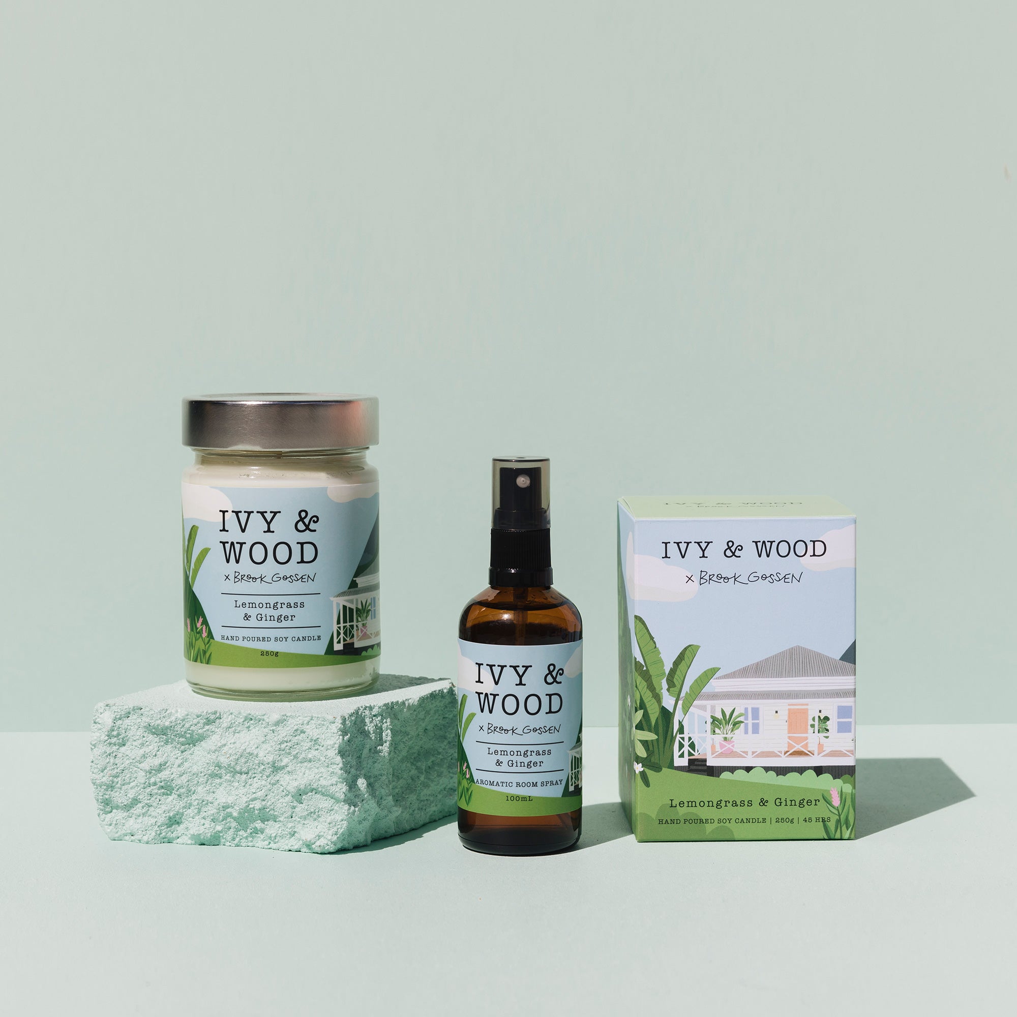 Paradiso: Lemongrass & Ginger Room Spray - Ivy & Wood