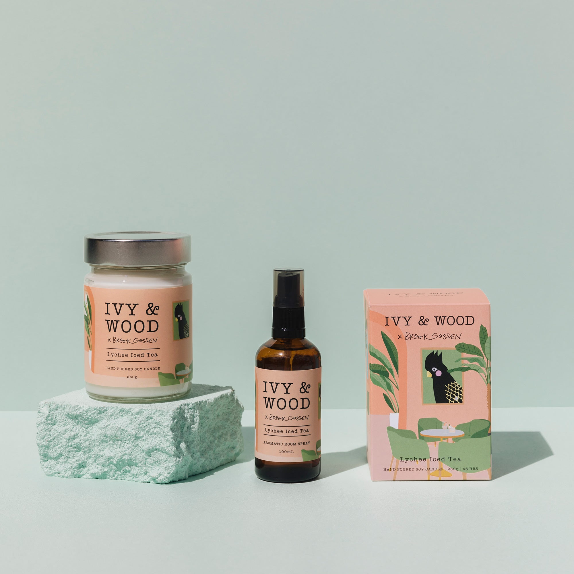 Paradiso: Lychee Iced Tea Scented Candle - Ivy & Wood