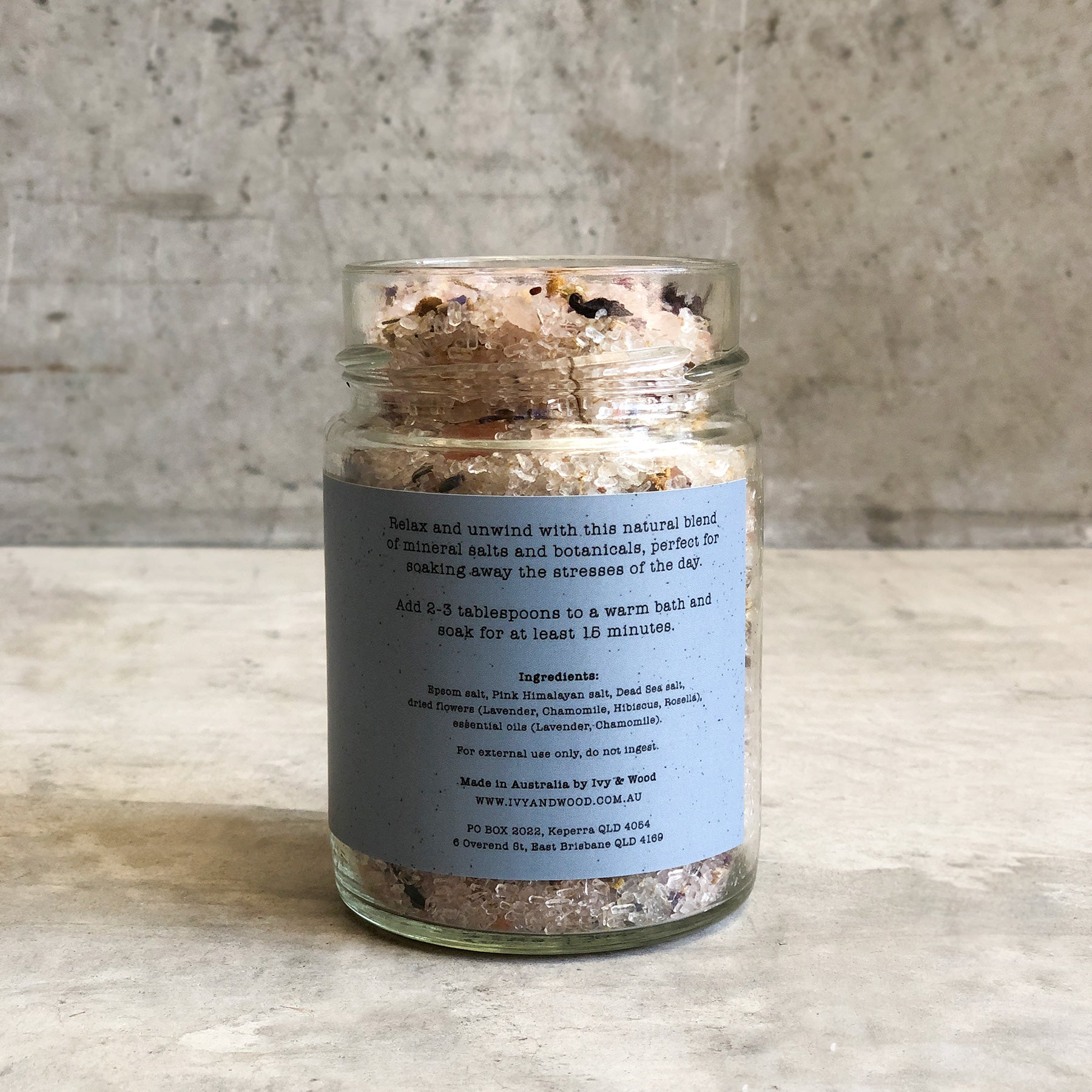Relax Botanical Bath Soak - Ivy & Wood