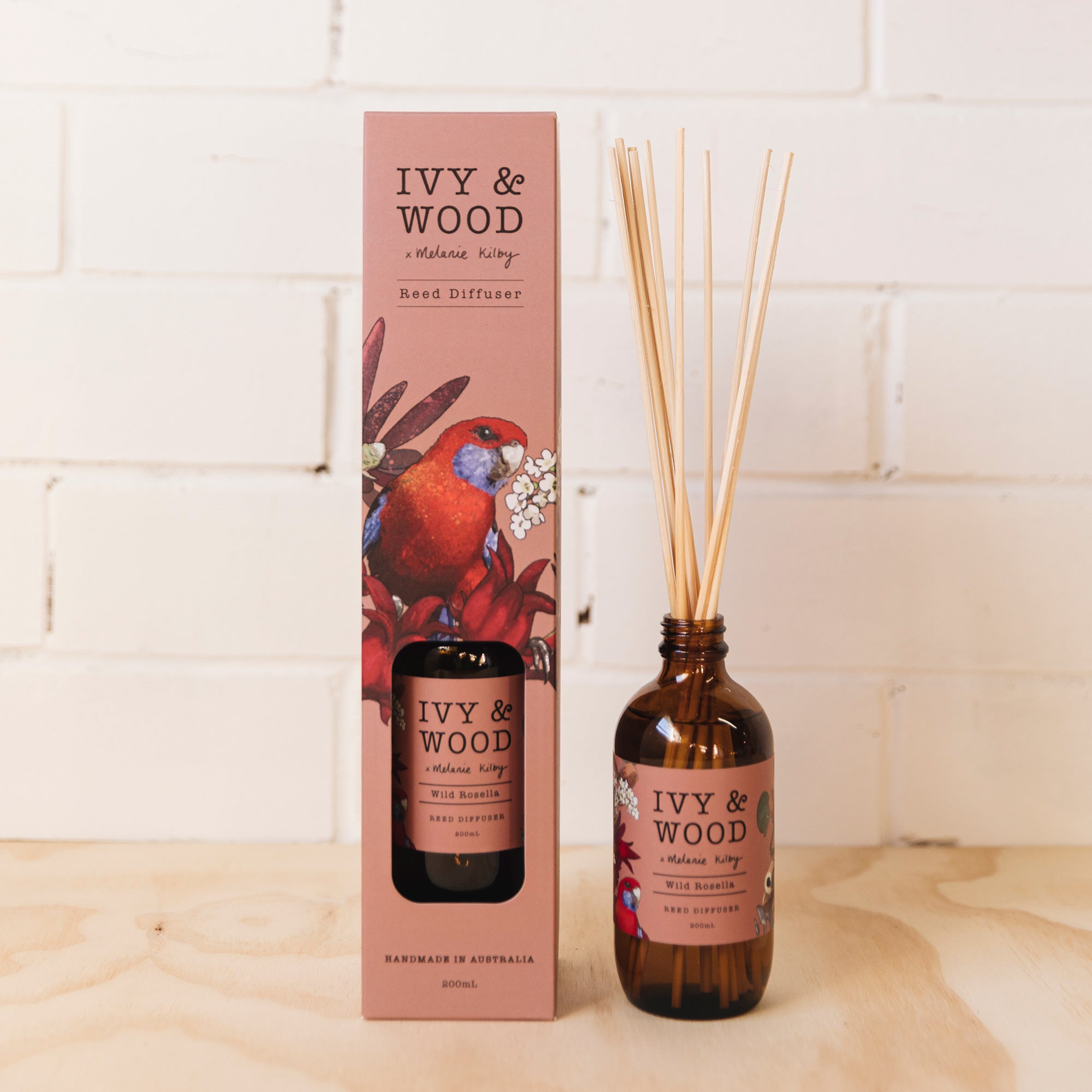 Australiana: Wild Rosella Reed Diffuser - Ivy & Wood