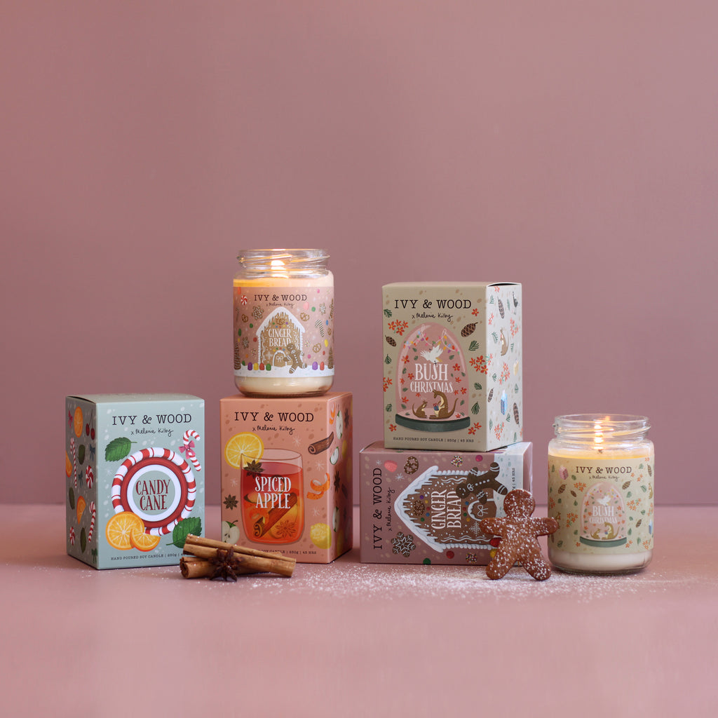 Ivy & Wood Christmas Candles