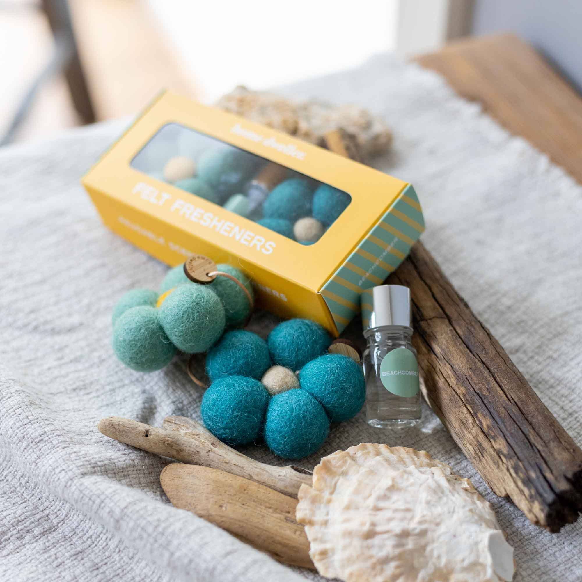 Beachcomber Felt Flower Fresheners by Home Dweller - Ivy & Wood