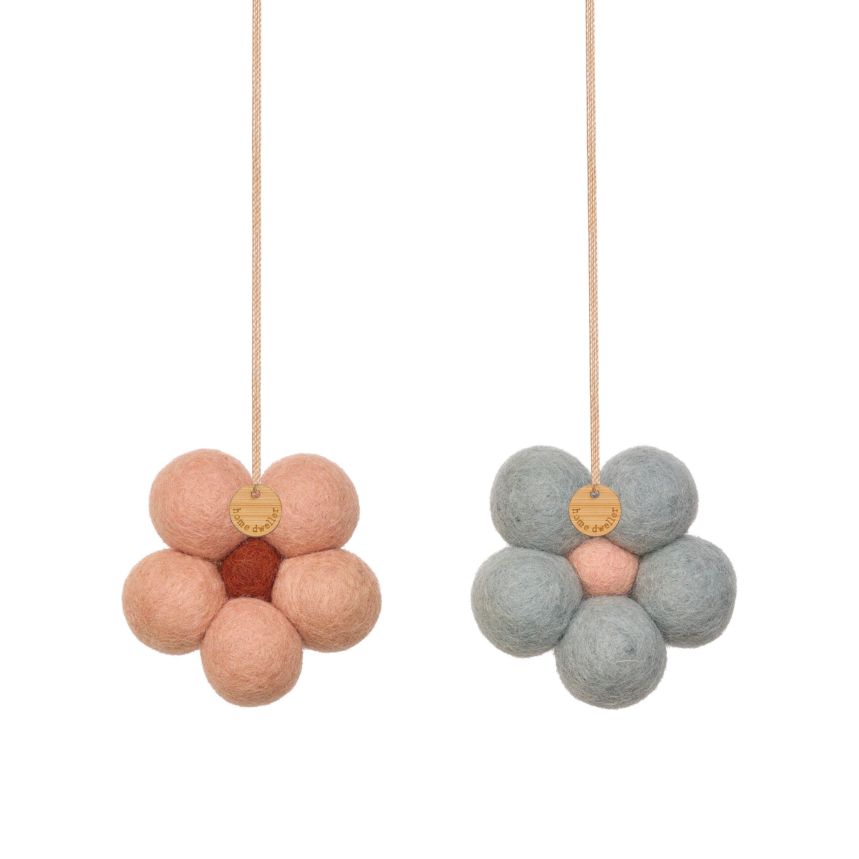 Australian Blue Cypress & Jasmine Felt Flower Fresheners by Home Dweller - Ivy & Wood