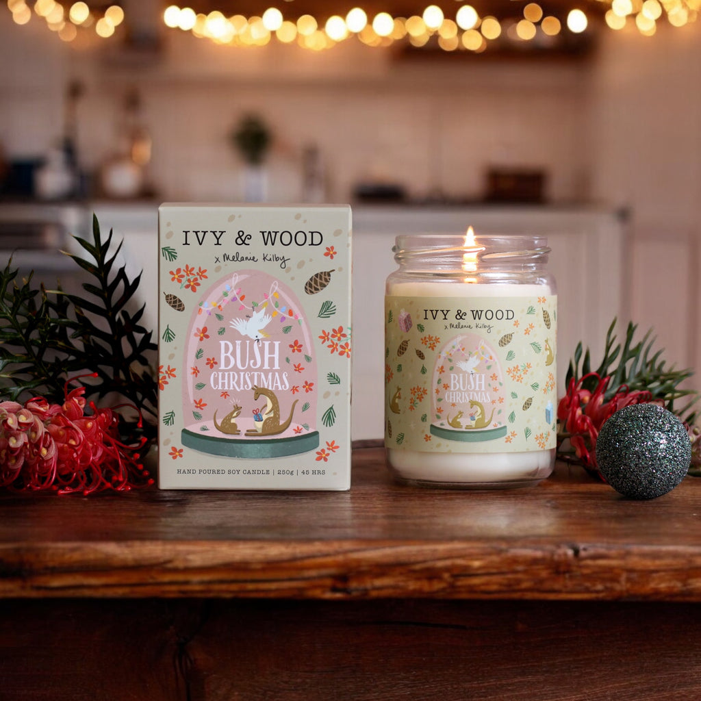 Bush Christmas Limited Edition Christmas Candle - Ivy & Wood