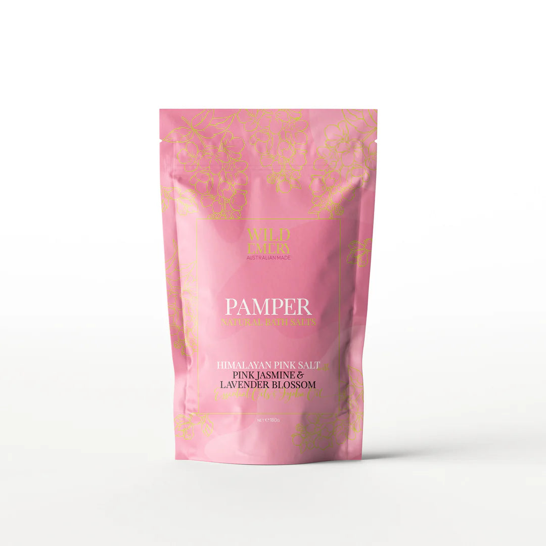 Pamper (Pink Jasmine & Lavender) Natural Bath Salts by Wild Emery