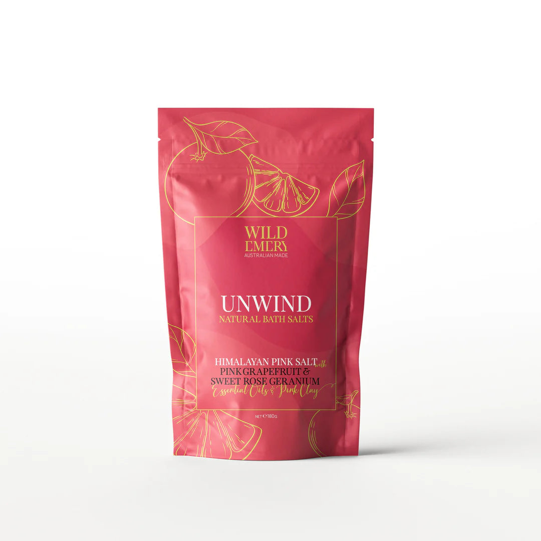 Unwind Natural Bath Salts by Wild Emery