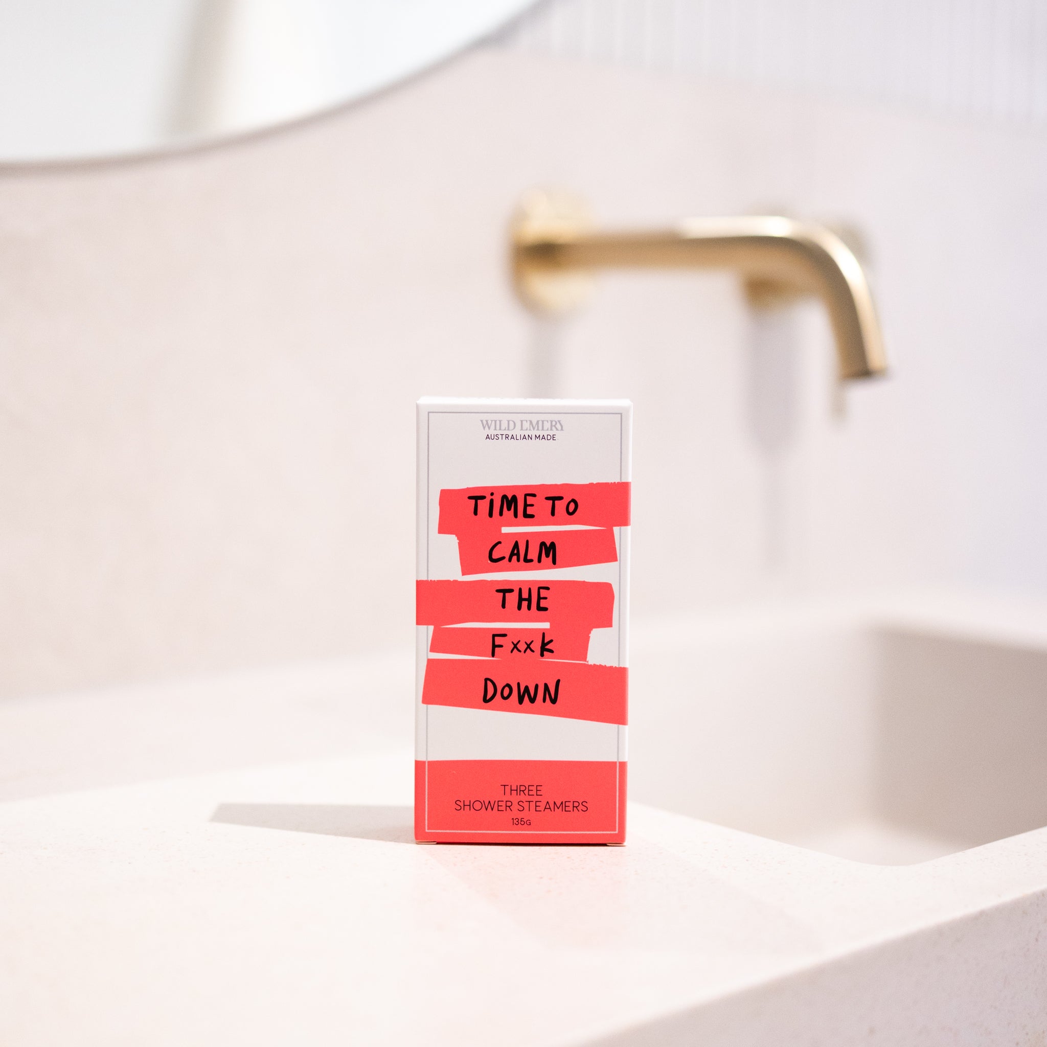 Time to Calm the F*ck Down - Cheeky Shower Steamers (3 Pack) by Wild Emery