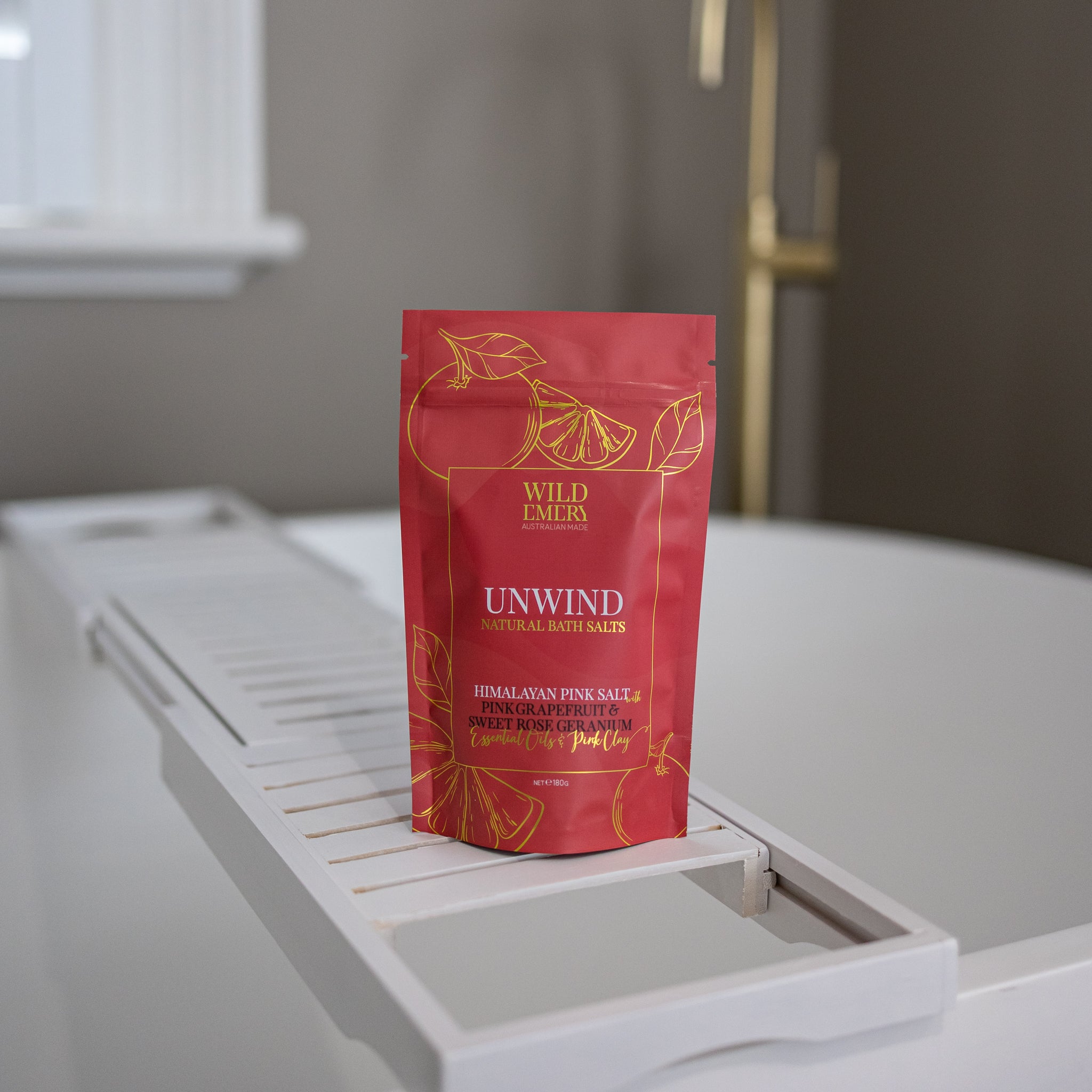 Unwind Natural Bath Salts by Wild Emery