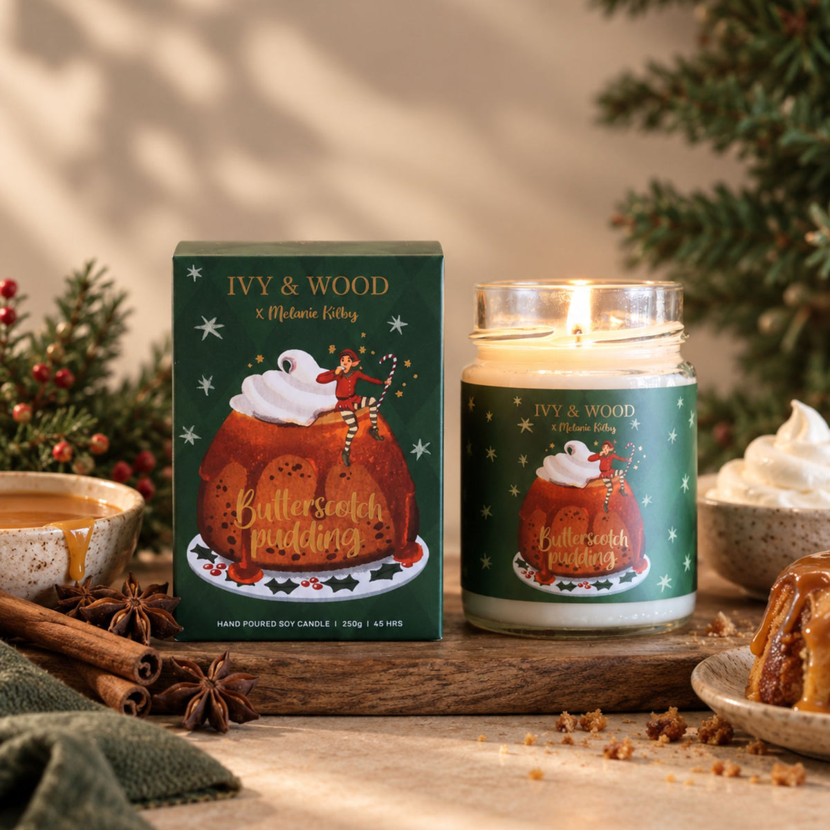 Butterscotch Pudding Limited Edition Christmas Candle
