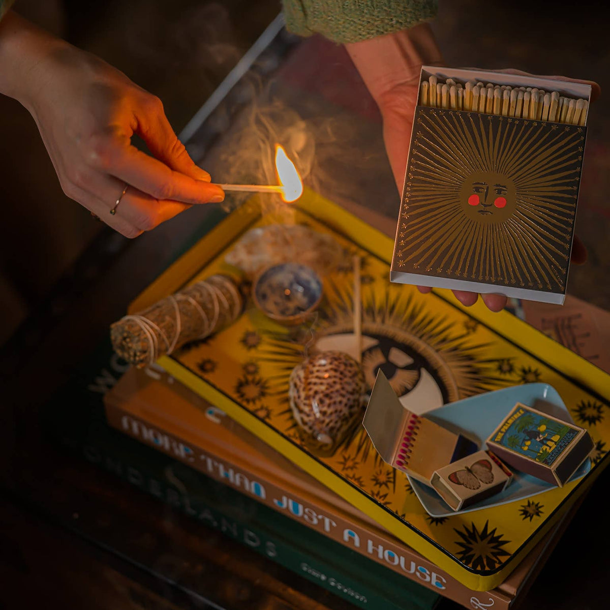 Golden Sun Luxury Matches by Archivist Gallery