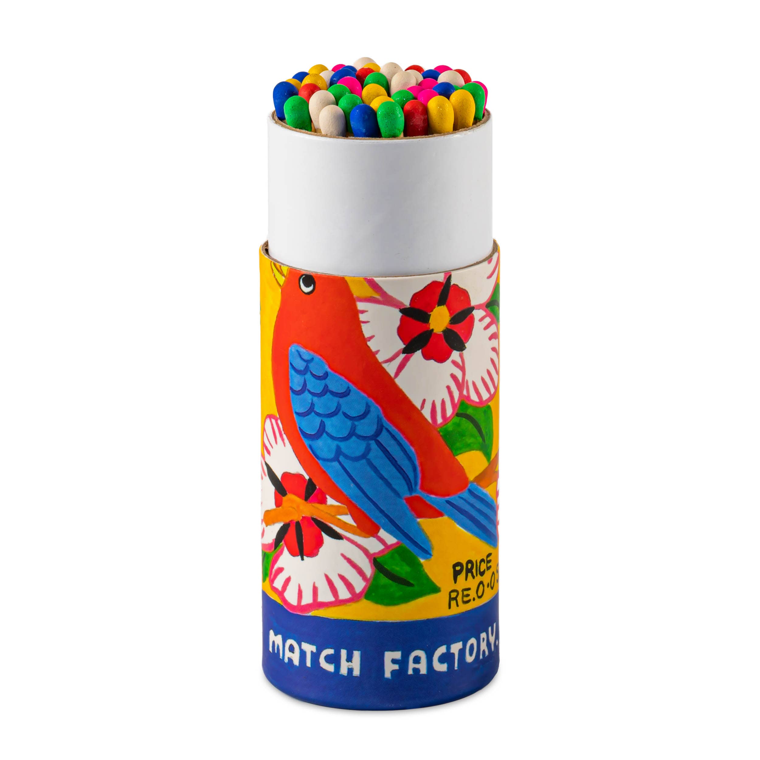 Flowerbird Cylinder Luxury Matches by Archivist Gallery - Ivy & Wood