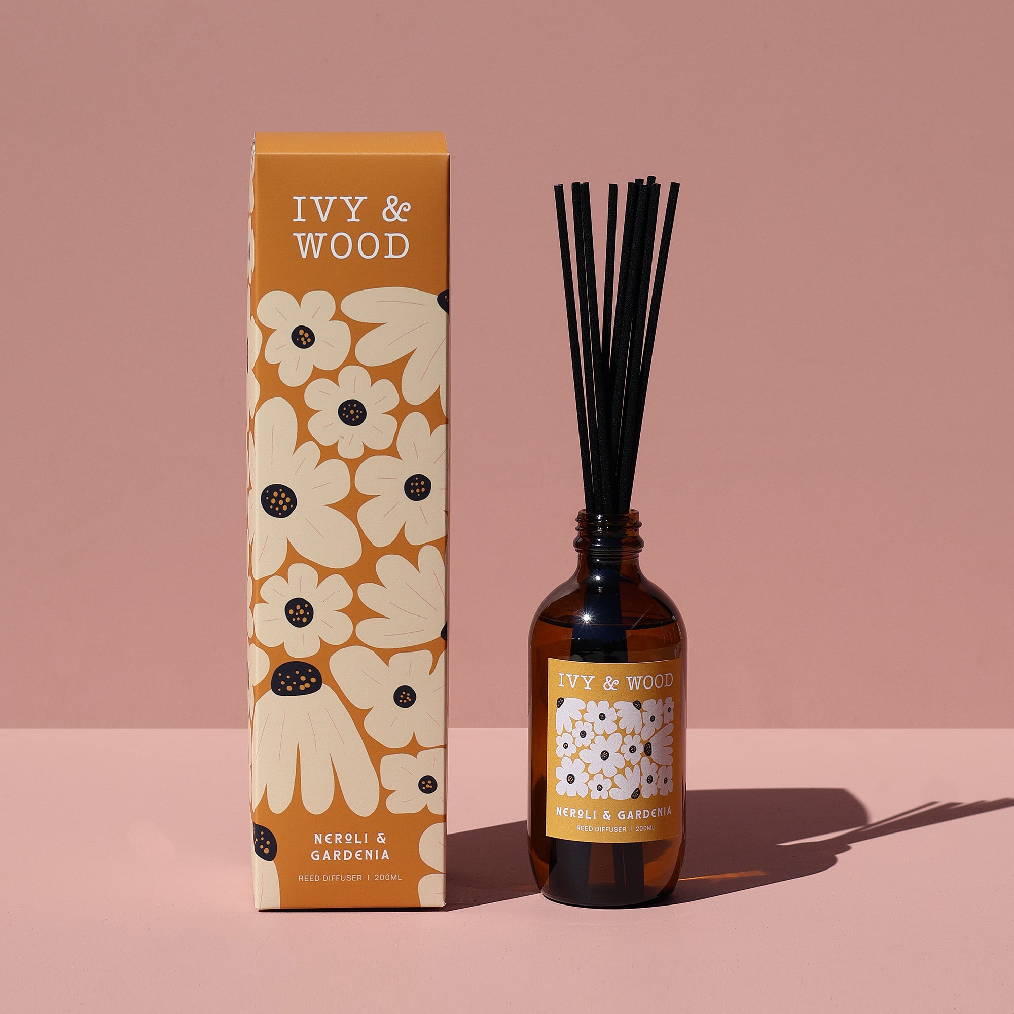 Flora Collection Reed Diffuser Bundle - Ivy & Wood