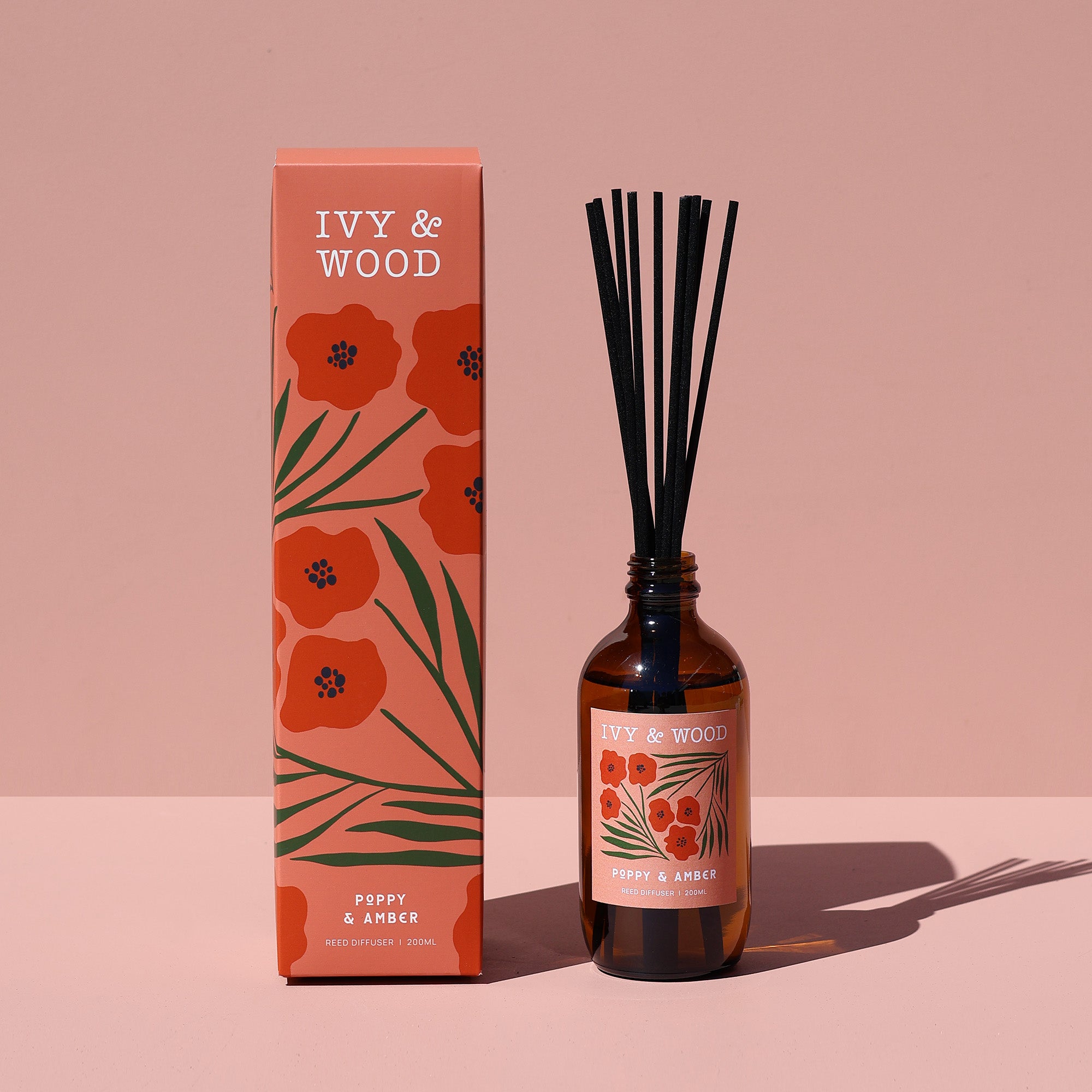 Flora Collection Reed Diffuser Bundle - Ivy & Wood