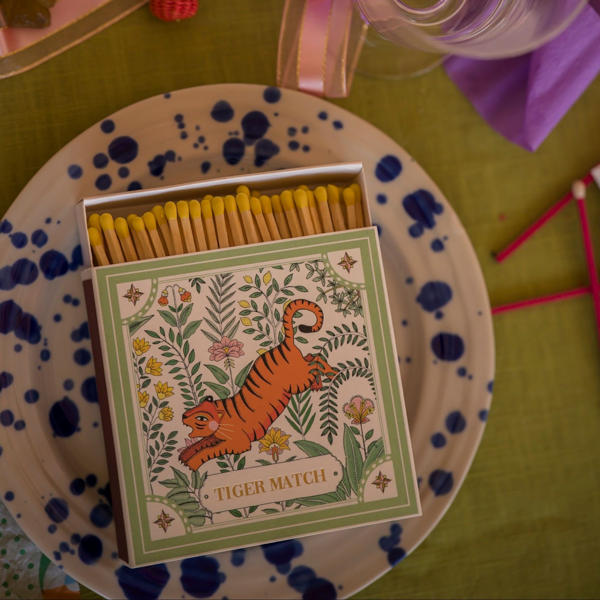 Green Tiger Luxury Matches by Archivist Gallery