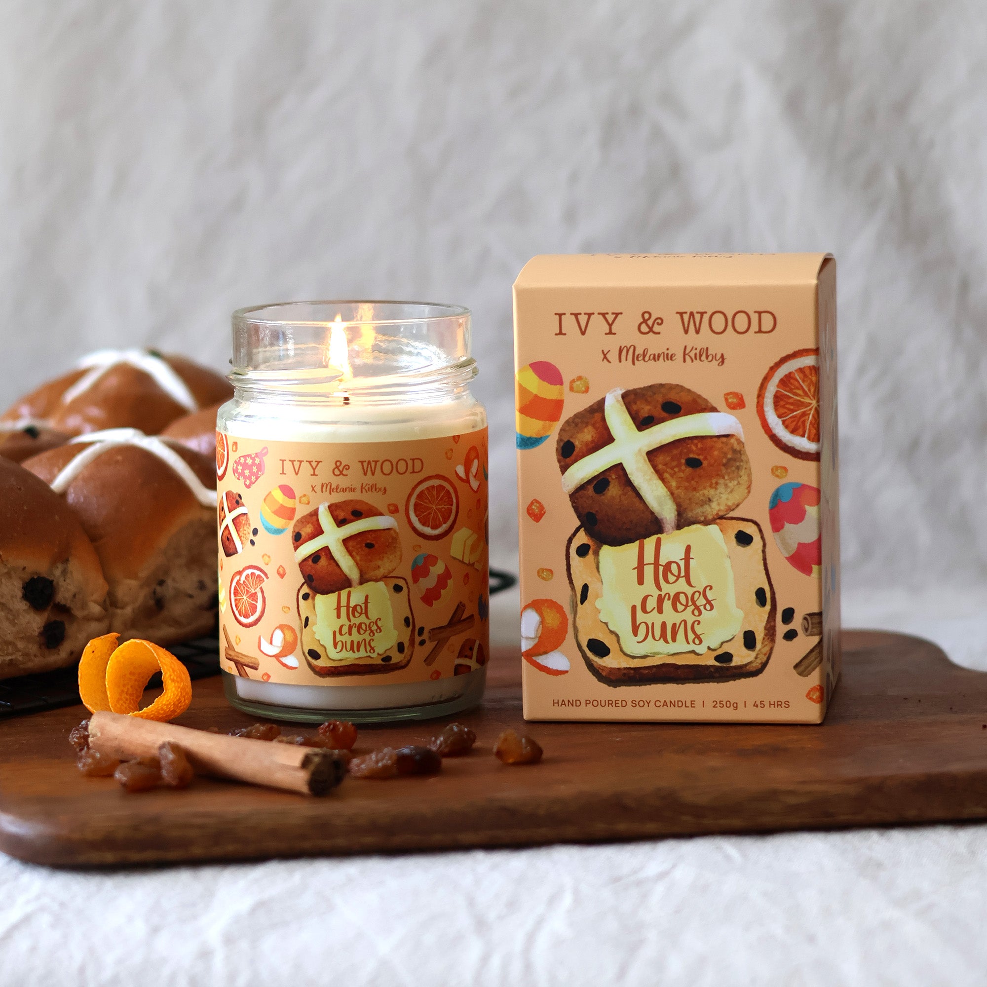 Easter Candle Bundle: Hot Cross Bun + Warm Fudge Brownie
