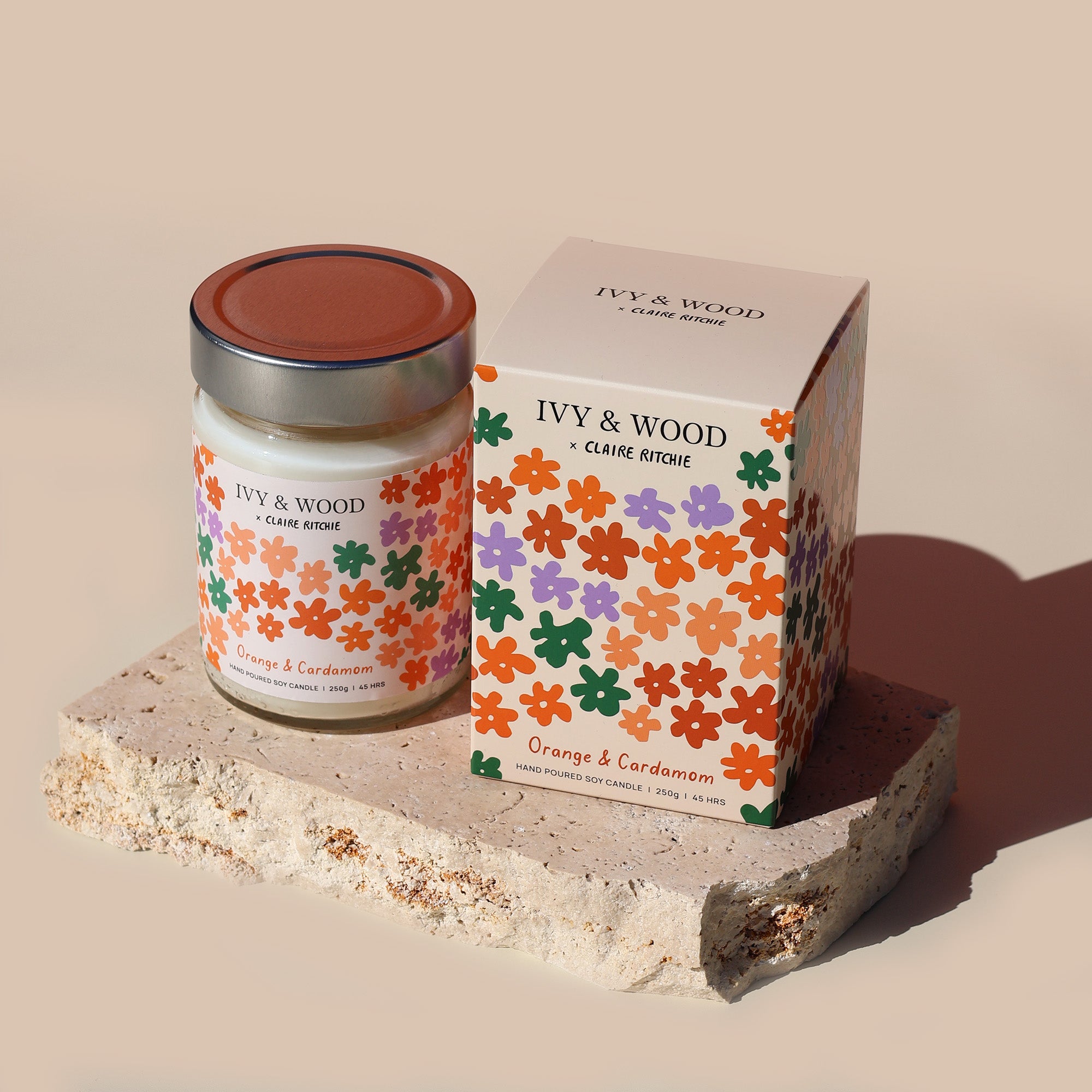 Orange & Cardamom Soy Candle | Bloom x Claire Ritchie
