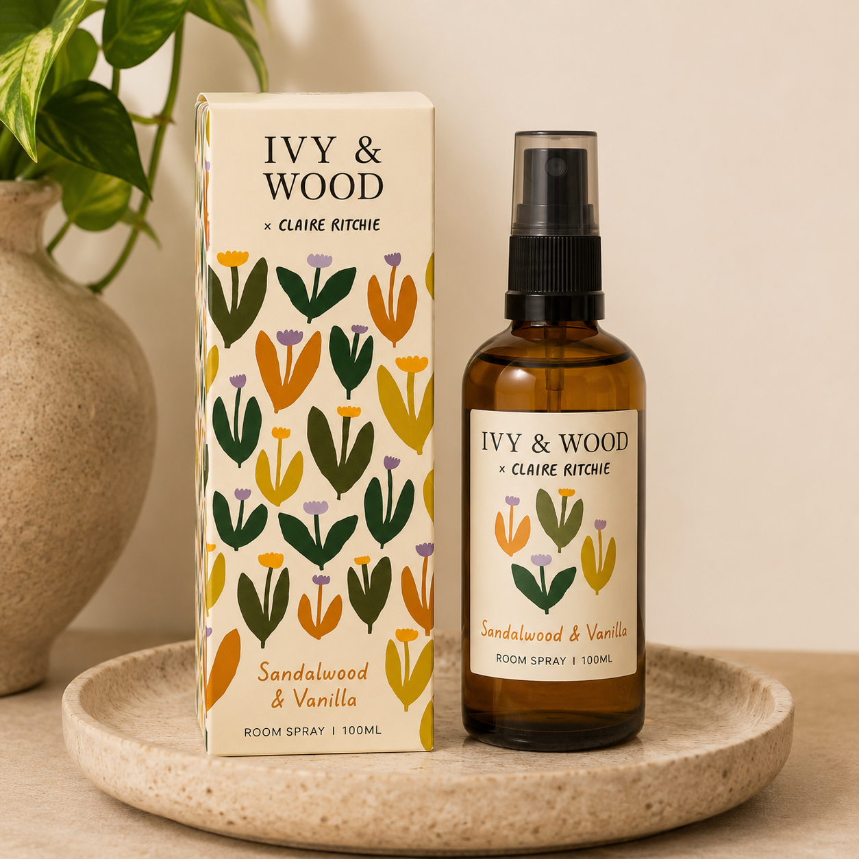 Sandalwood & Vanilla Room Spray | Bloom x Claire Ritchie