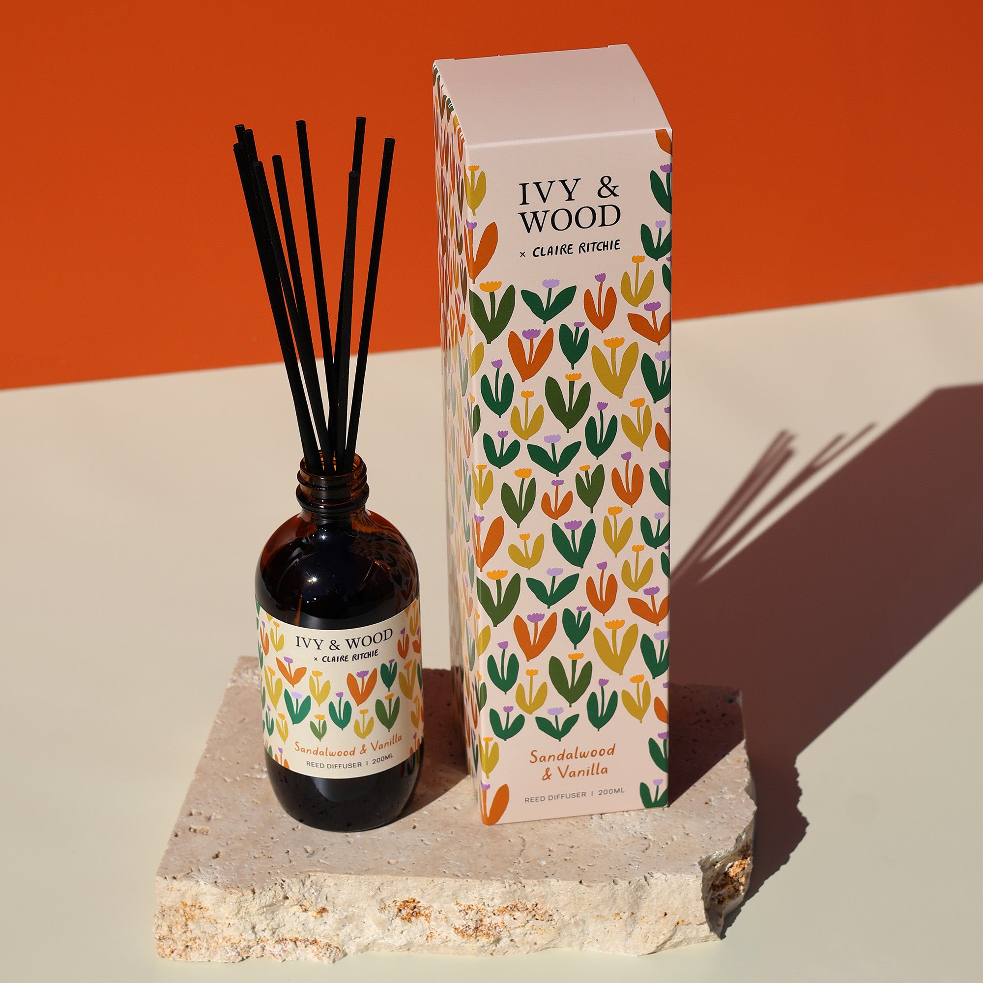 Sandalwood & Vanilla Reed Diffuser | Bloom x Claire Ritchie