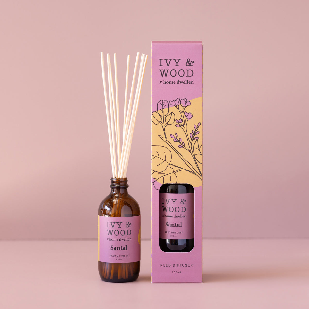 Santal Reed Diffuser | Ivy & Wood | Australia