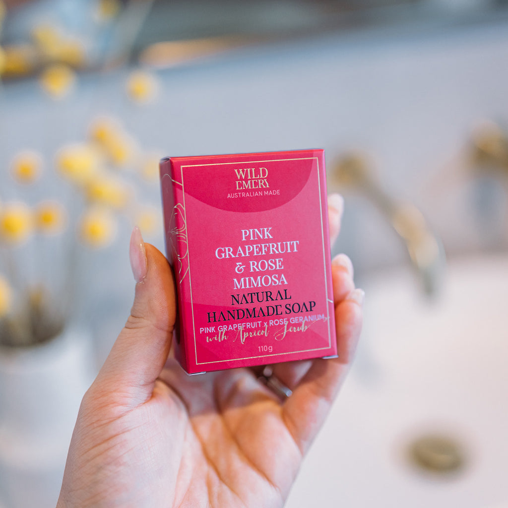 Pink Grapefruit & Rose Mimosa - Natural Soap by Wild Emery