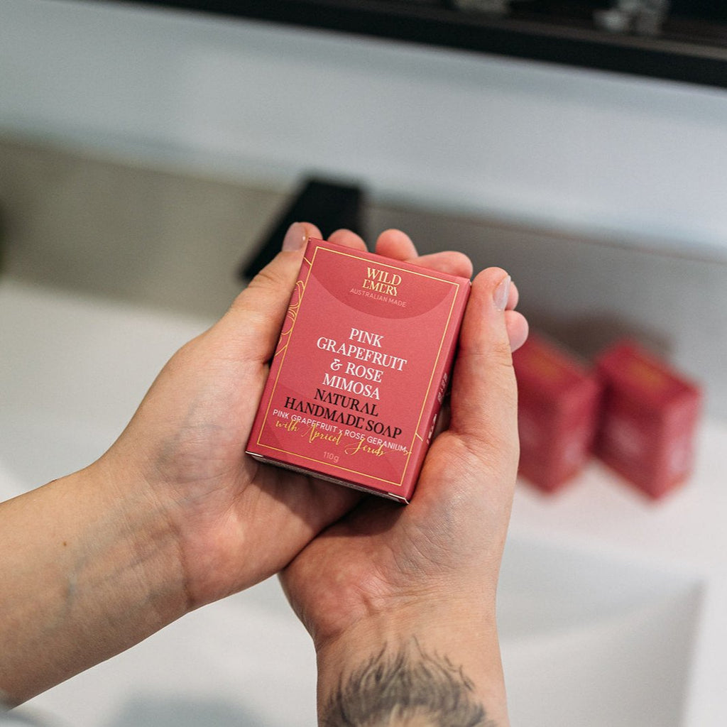 Pink Grapefruit & Rose Mimosa - Natural Soap by Wild Emery