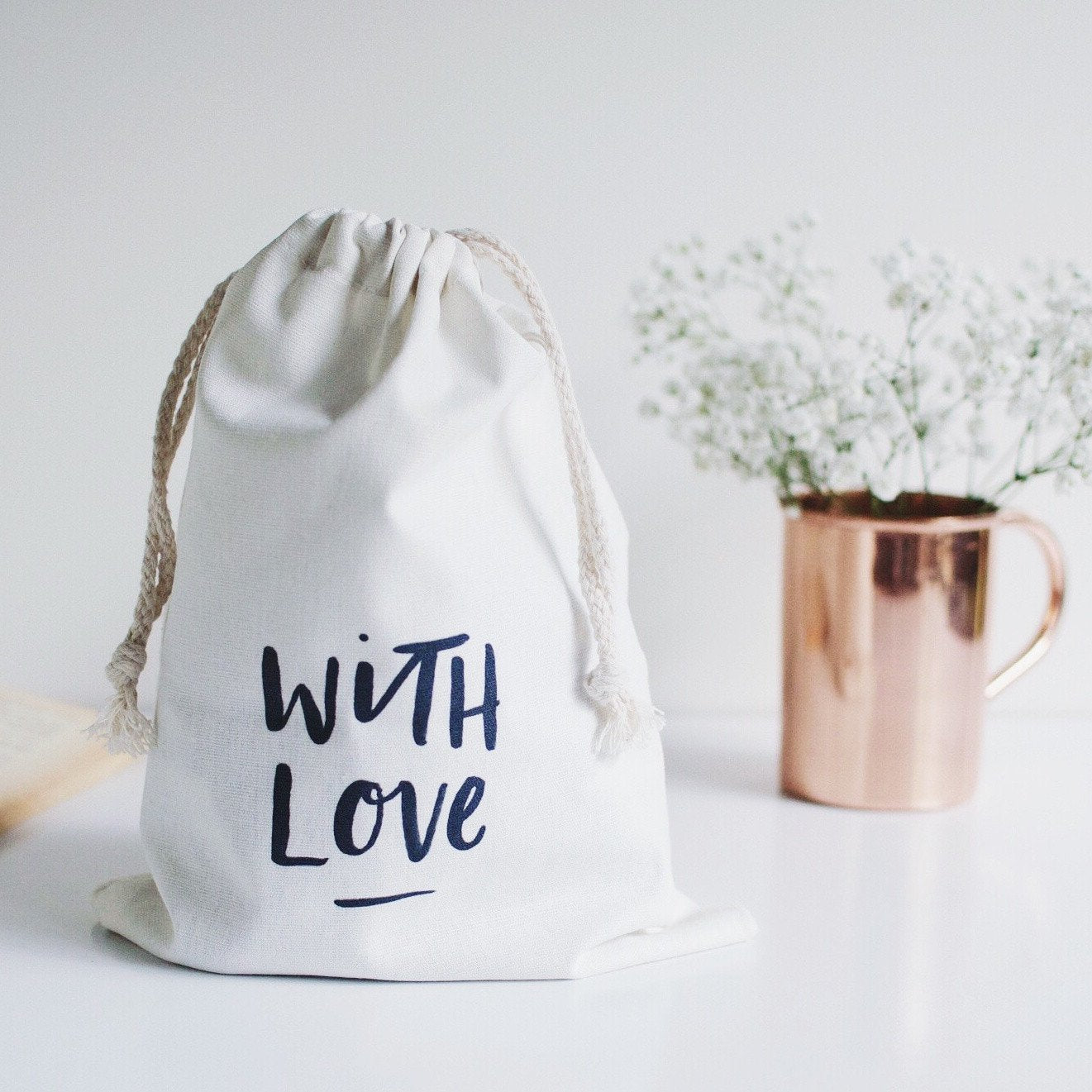 With Love Canvas Gift Bag by In The Daylight - Ivy & Wood