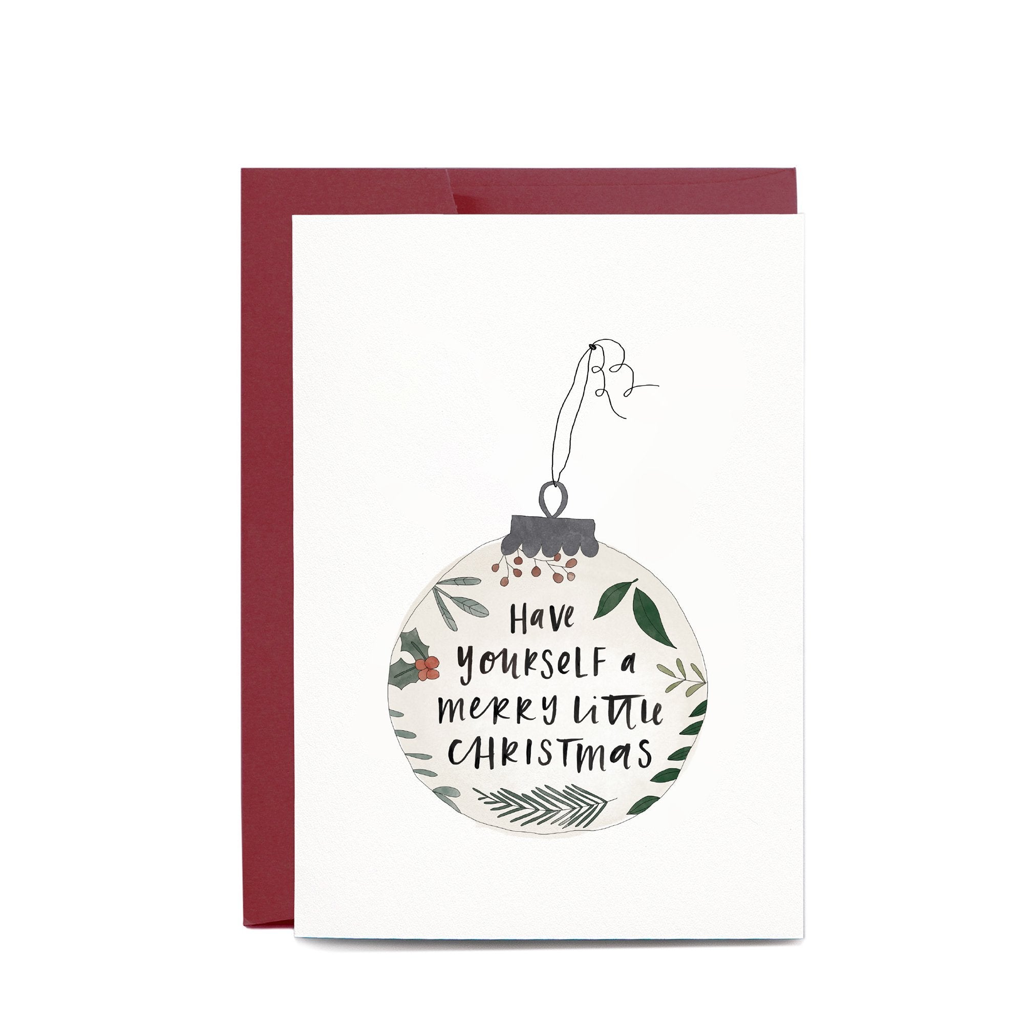 Christmas Bauble Greeting Card by In The Daylight - Ivy & Wood
