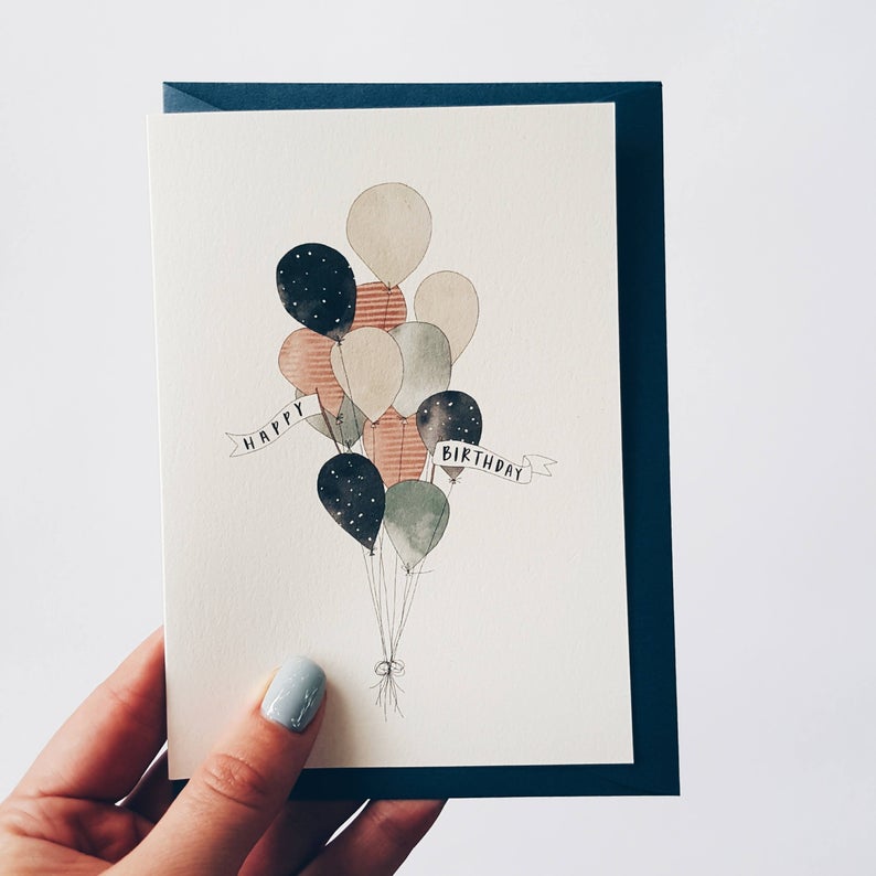 Birthday Balloons Greeting Card by In The Daylight