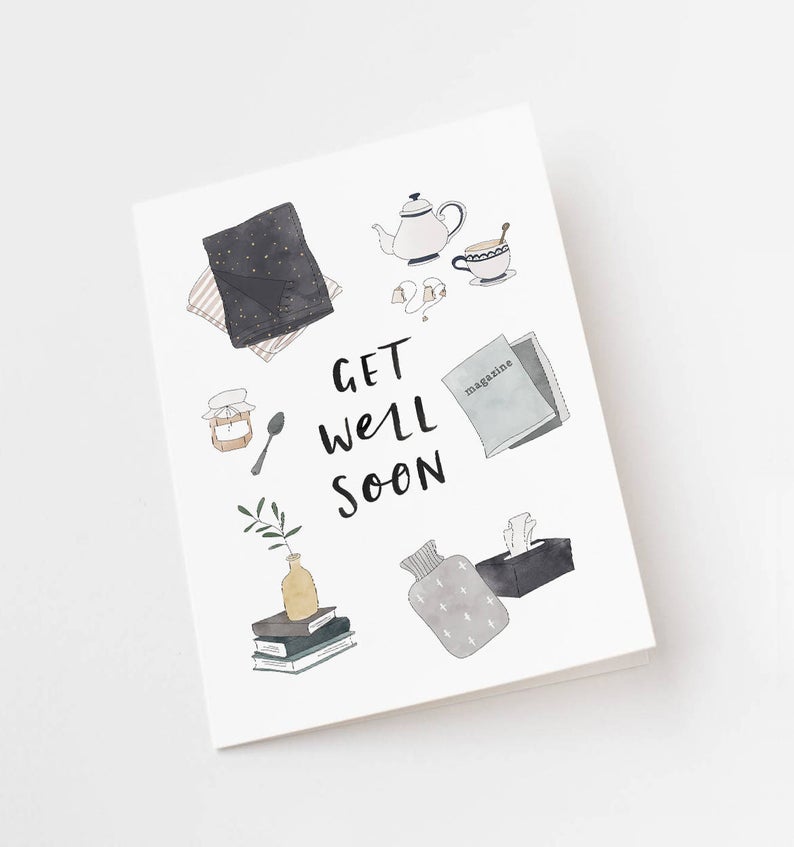 Get Well Soon Greeting Card by In The Daylight - Ivy & Wood