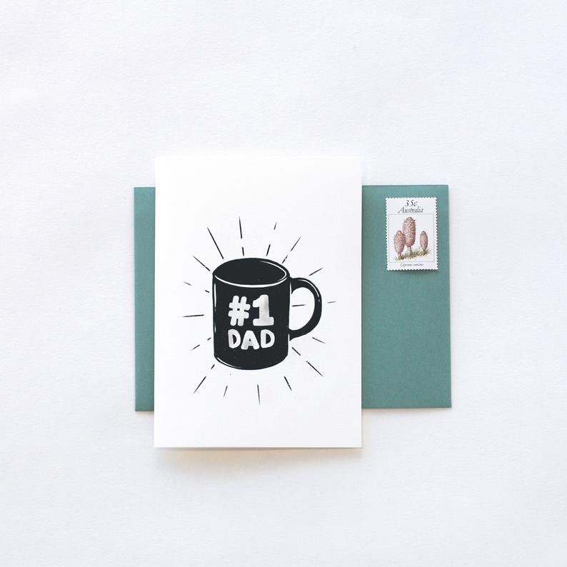 Father's Day No 1 Dad Greeting Card by In The Daylight | Ivy & Wood